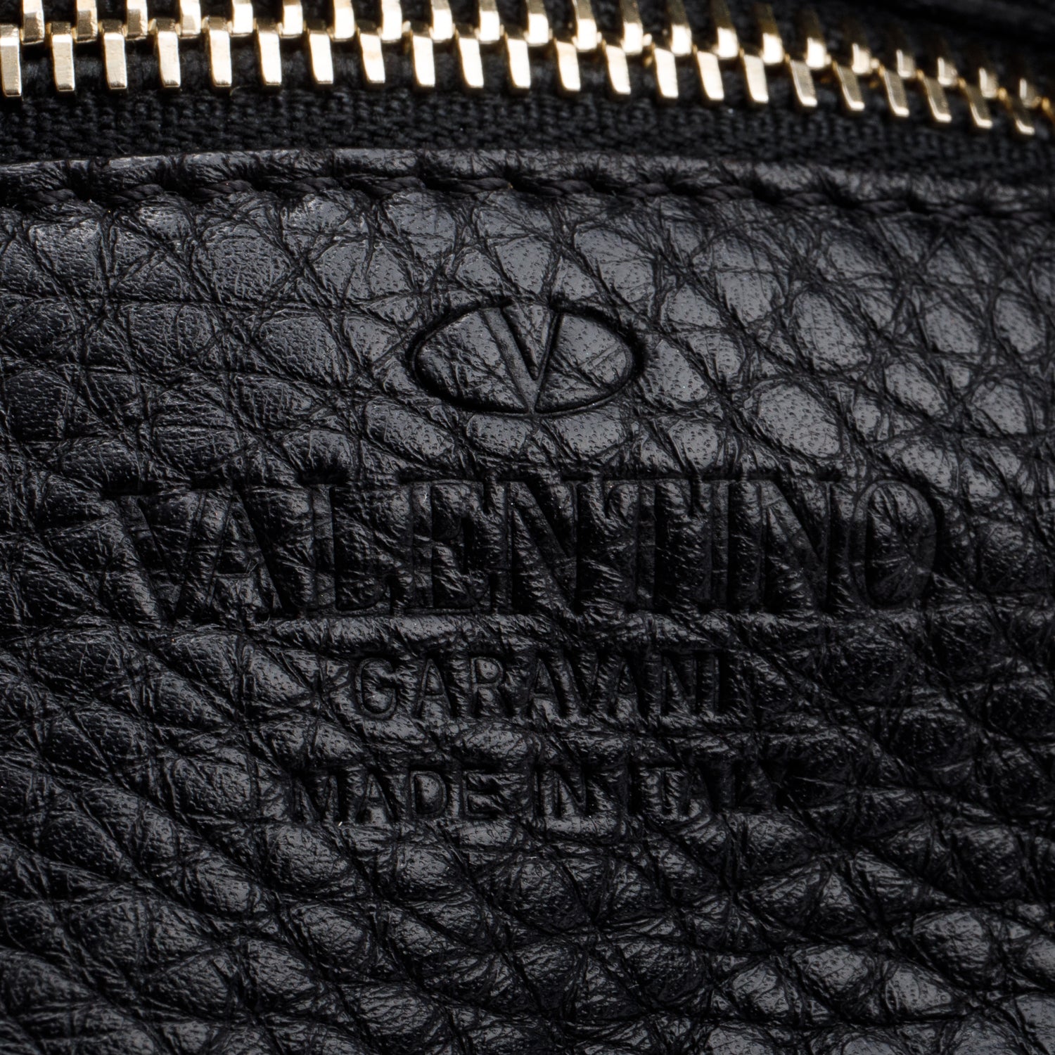 Valentino Black Calfskin Leather Small Rockstud Messenger Bag
