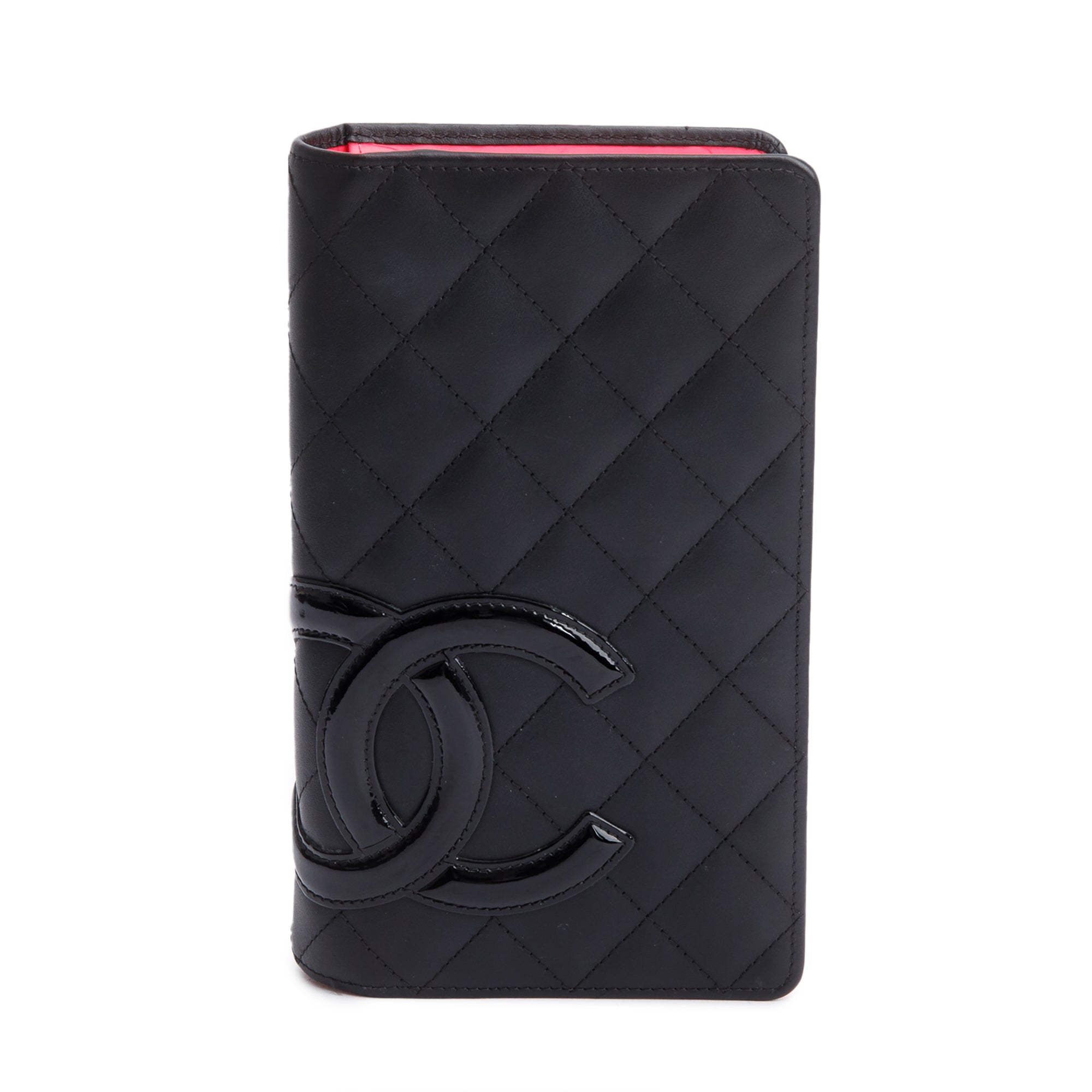 Chanel Black Calfskin Leather Cambon Yen Wallet w/ Receipt & Authenticity Card