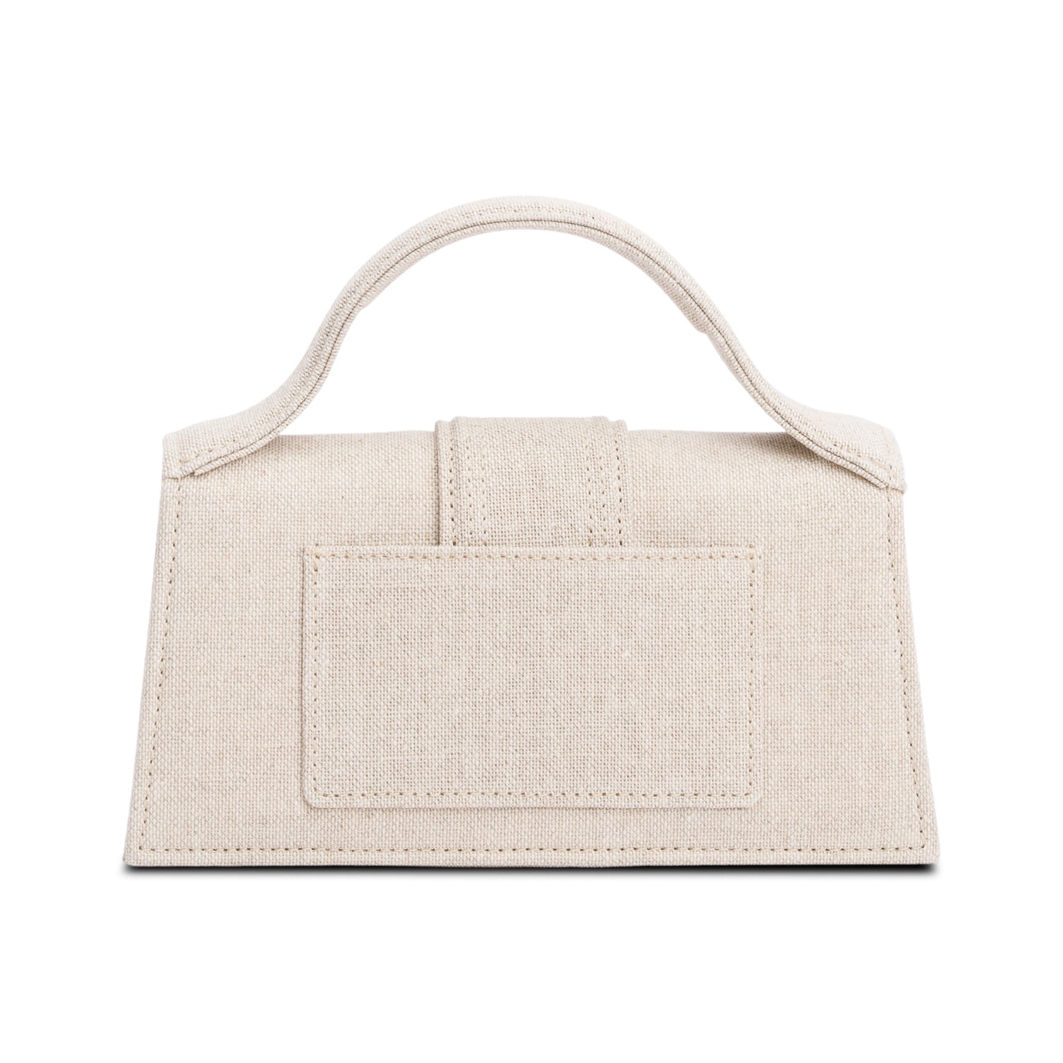 Jacquemus Neutral Canvas Le Bambino Mini Handle Bag w/ Strap