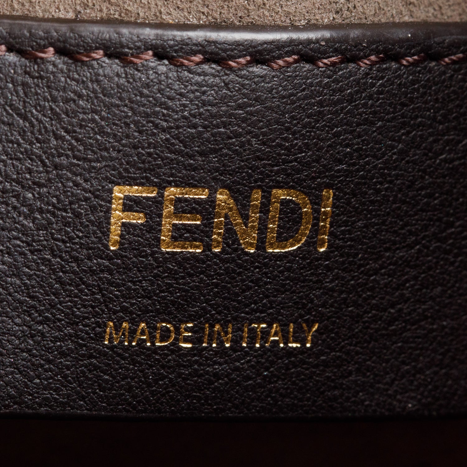 Fendi Multicolor FF Embossed Stripe Calfskin Leather Mini Mon Tresor Bucket Bag w/ Strap