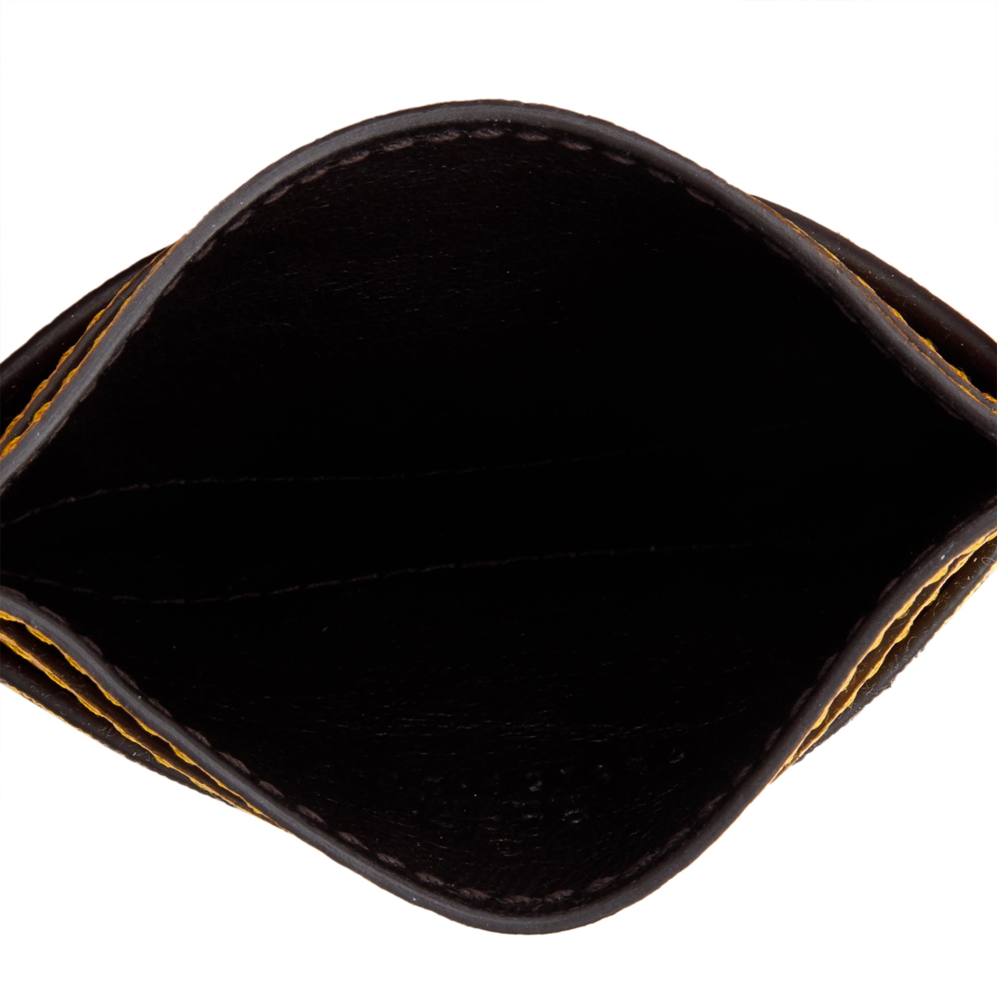 Gucci Yellow Calfskin Leather Flora Ophidia Card Holder w/ Box