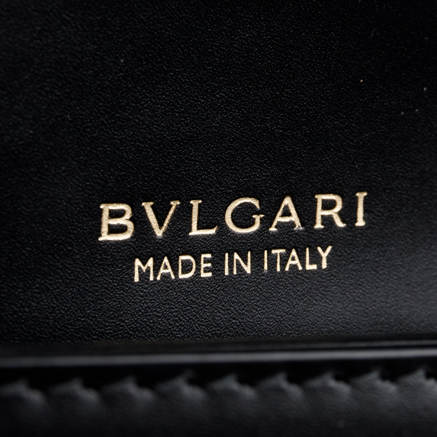 BVLGARI 2022 Black Calfskin Leather Serpenti Forever East-West Shoulder Bag w/ Strap, Receipt & Authenticity Card