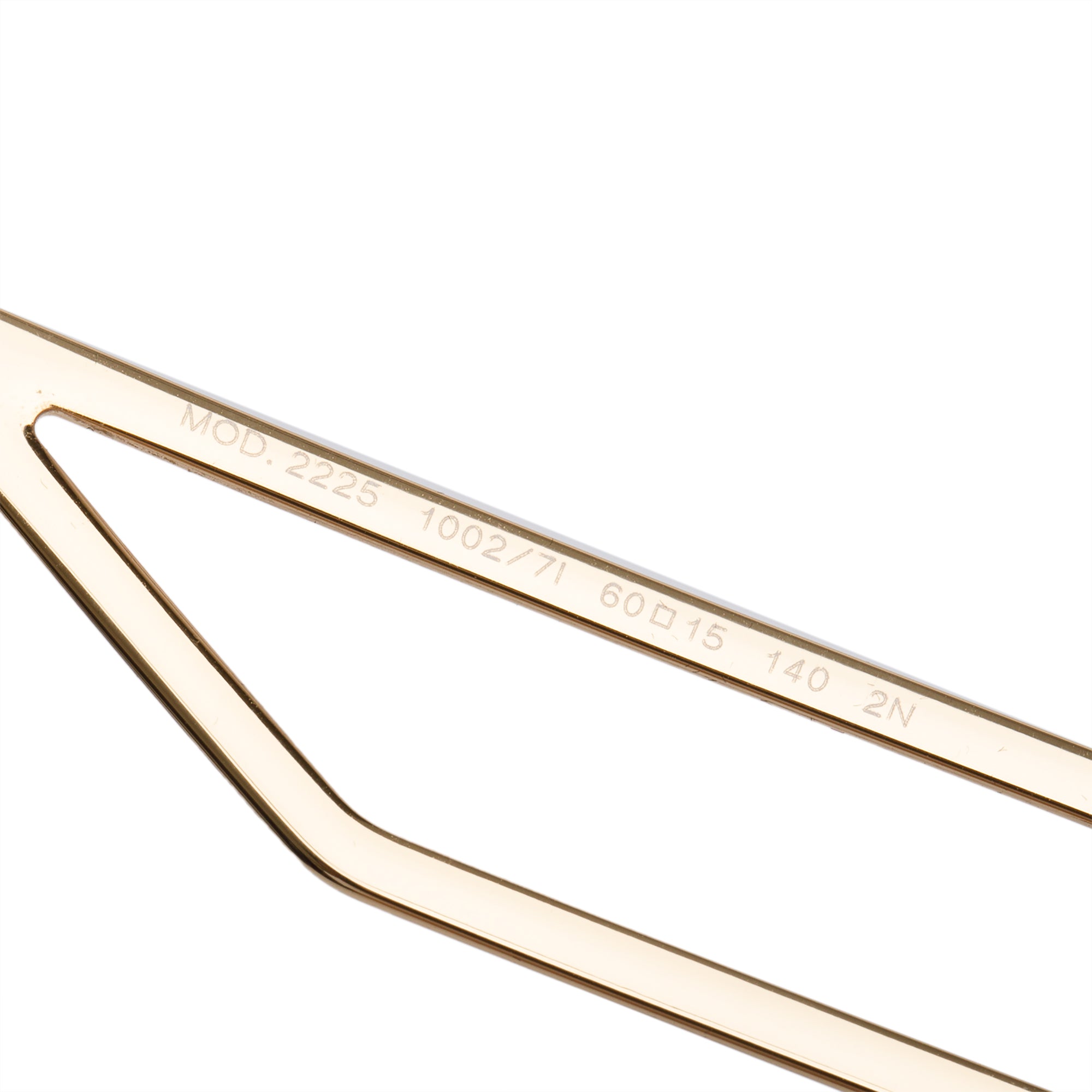 Versace 2225 Gold Tone Metal Medusa Navigator Aviator Sunglasses w/ Case