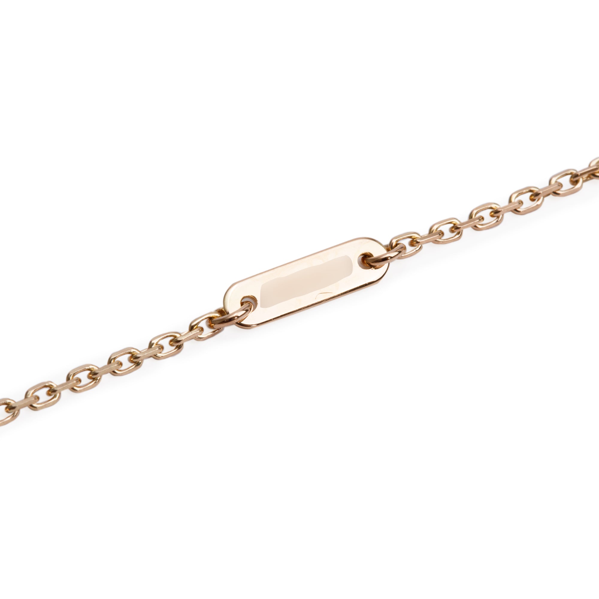 Van Cleef & Arpels 2023 18k Rose Gold Sweet Alhambra Carnelian Pendant Necklace w/ Receipt & Certificate