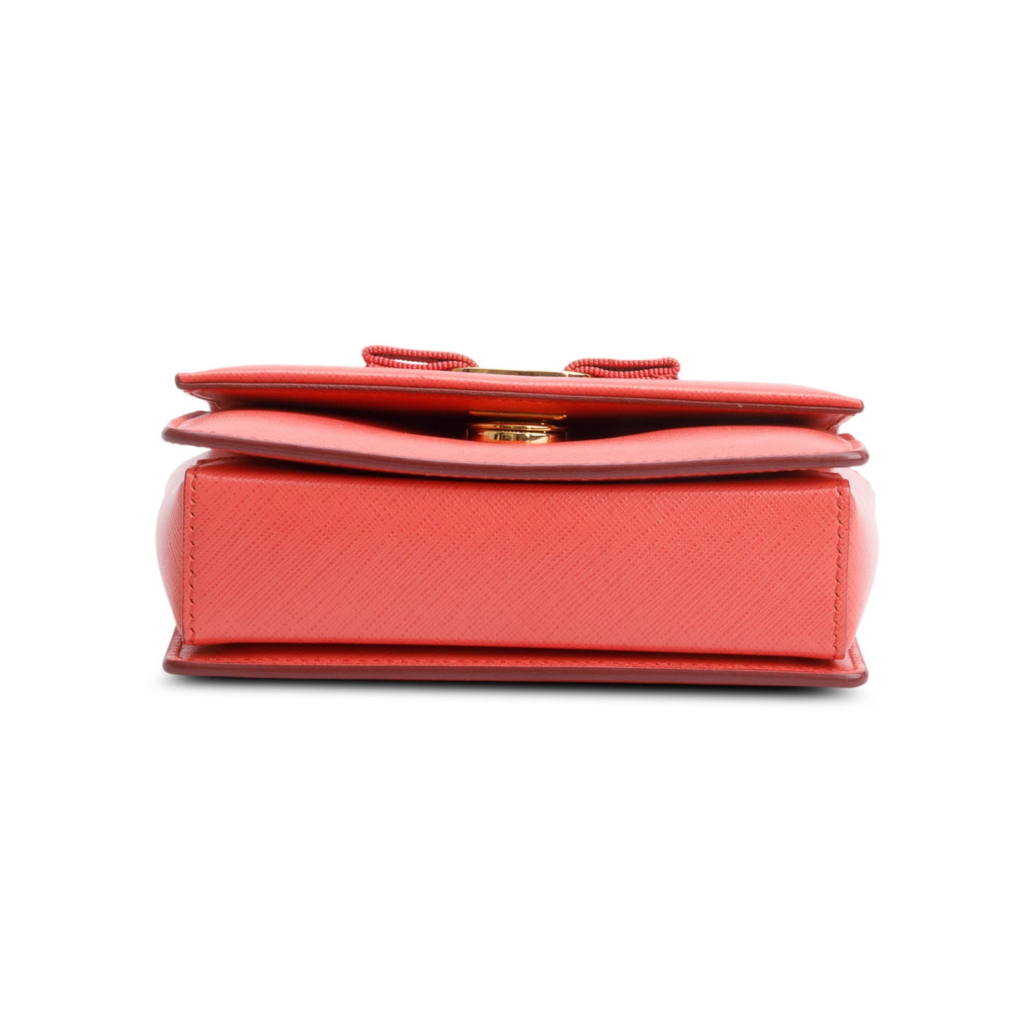 Ferragamo Pink Leather Mini Vara Bow Crossbody Bag