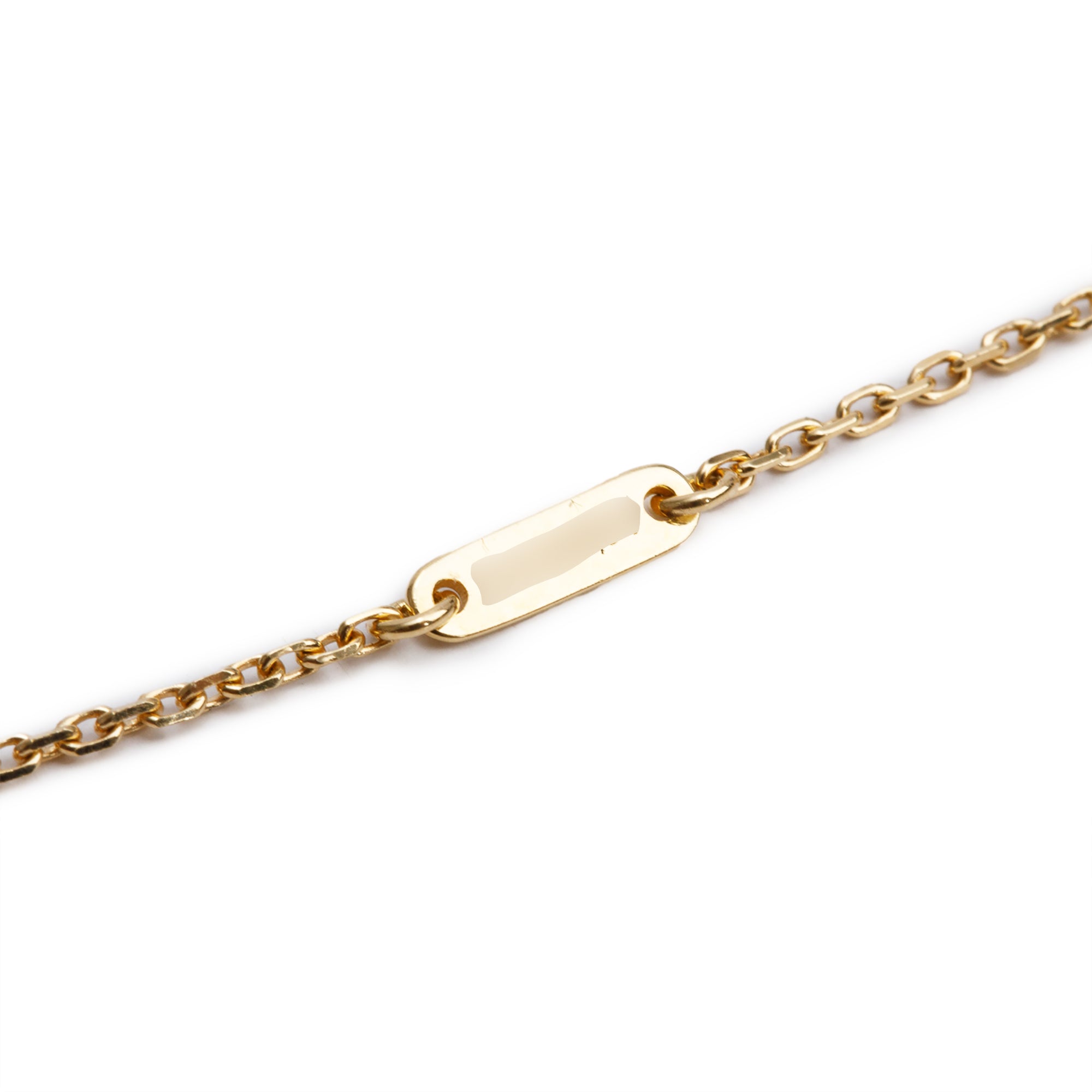 Van Cleef & Arpels 2022 18k Yellow Gold Sweet Alhambra Mother of Pearl Pendant Necklace w/ Certificate
