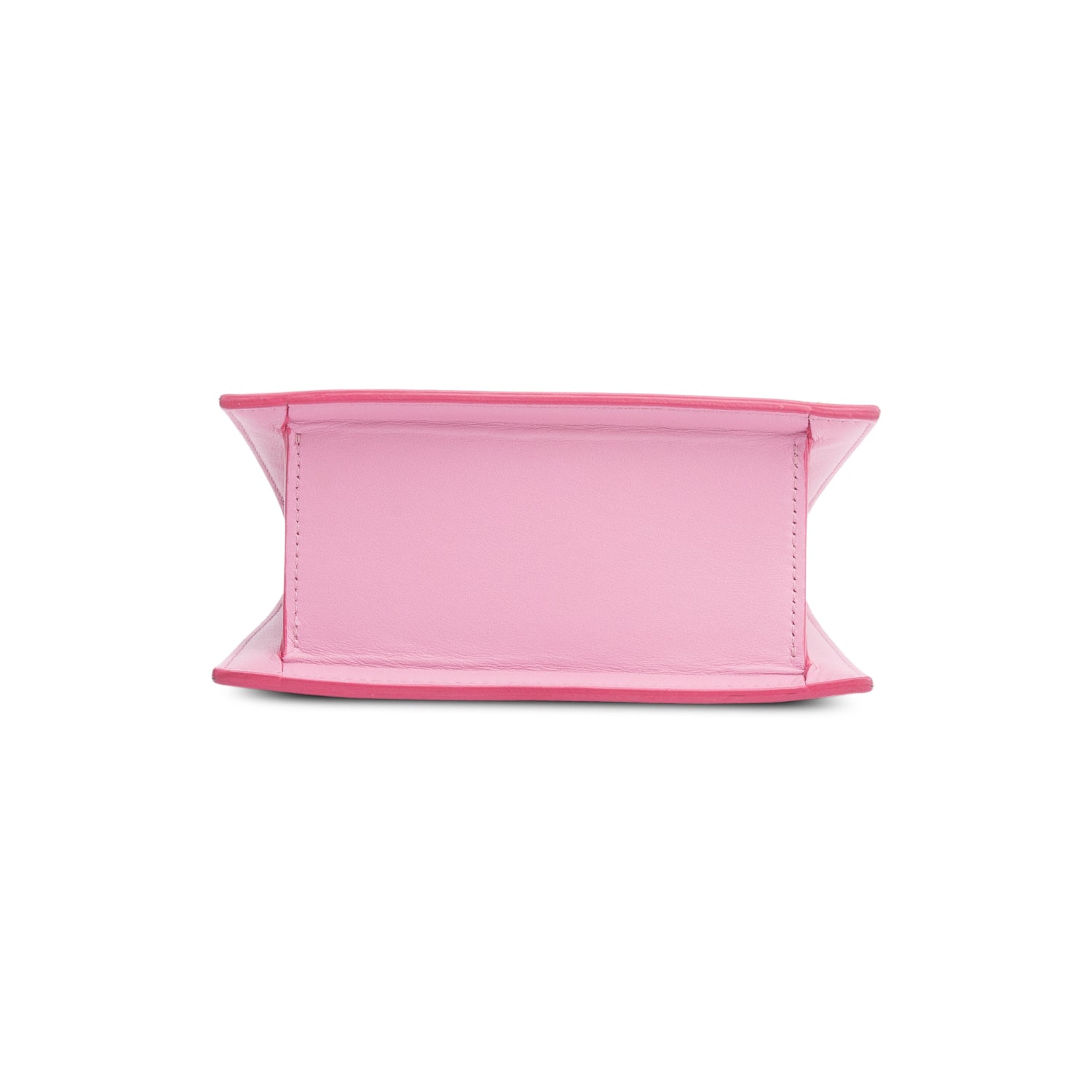 Jacquemus Pink Calfskin Leather Le Chiquito Moyen Bag w/ Strap