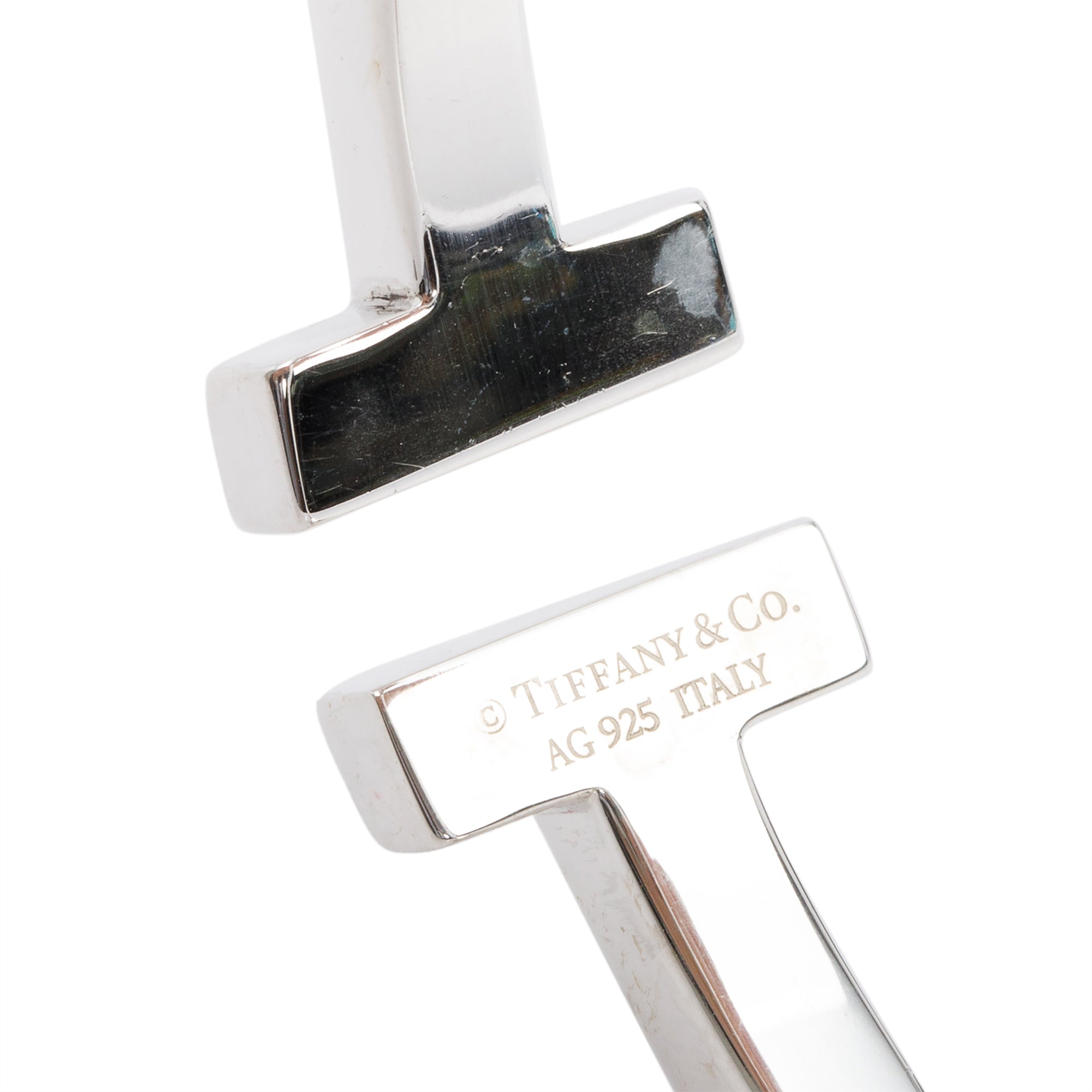 Tiffany & Co. Sterling Silver T Square Bracelet w/ Box