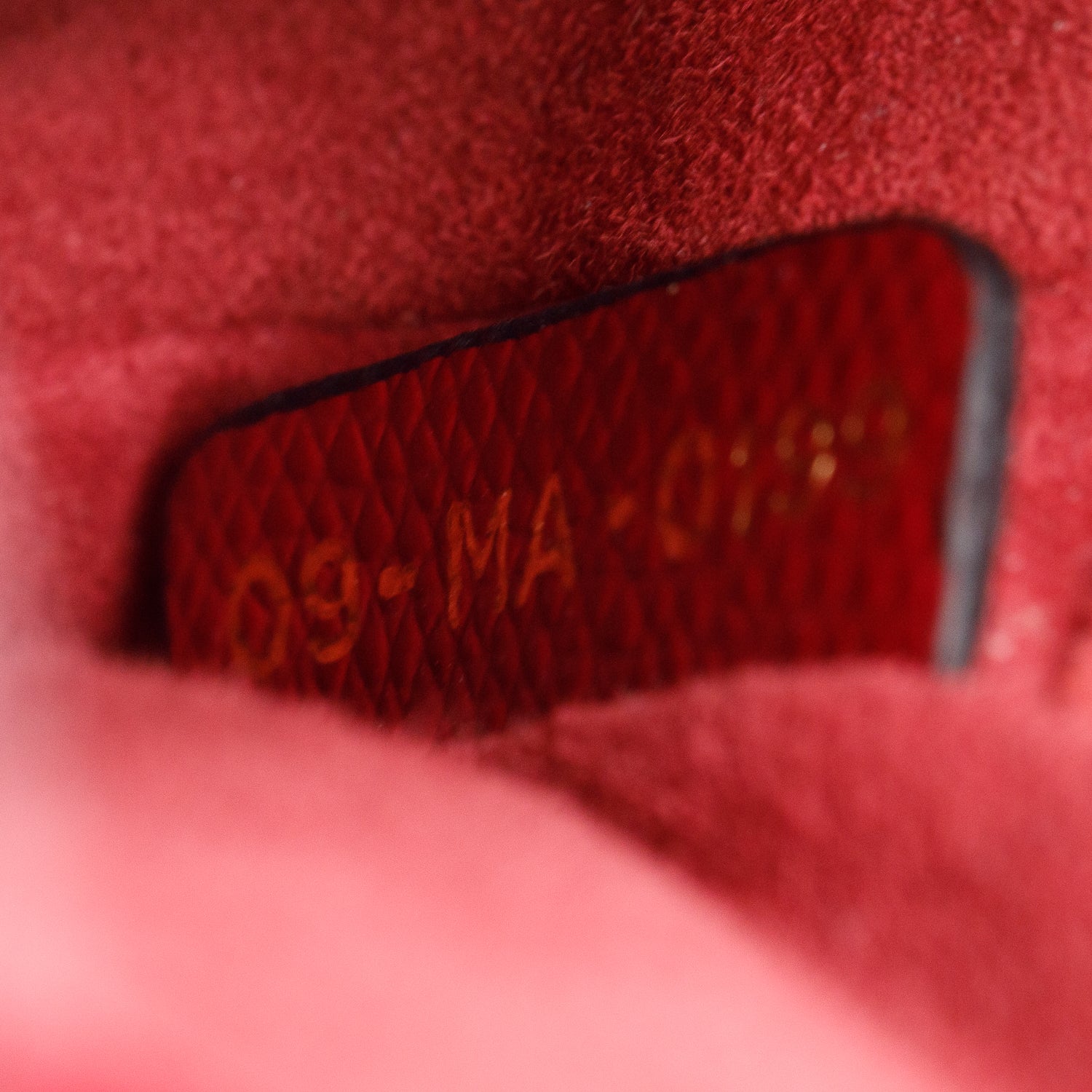 Christian Dior Red Grained Calfskin Leather Mini Saddle Bag w/ Strap & Box