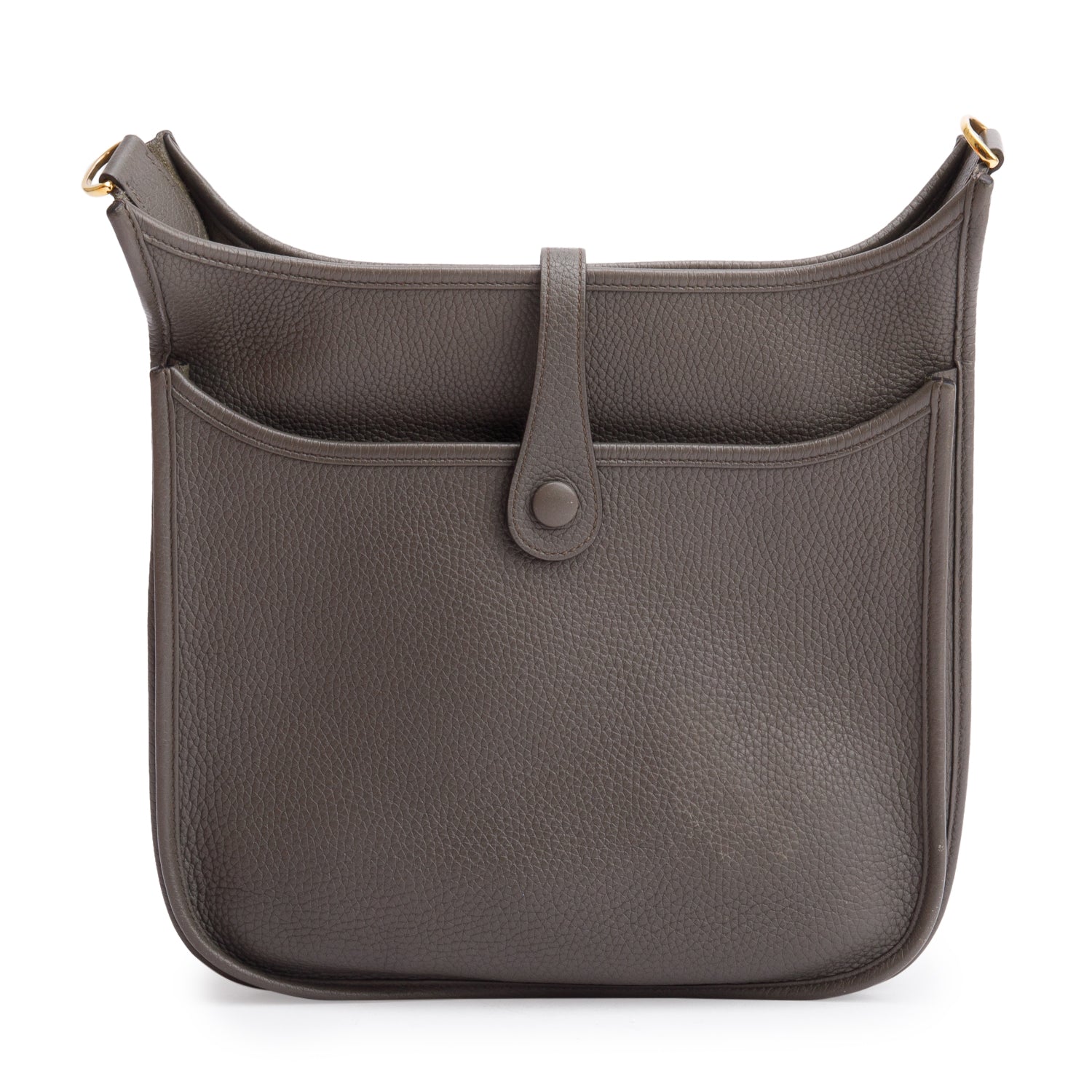 Hermes Gris Etain Taurillon Clemence Evelyne III 29 Bag w/ Box