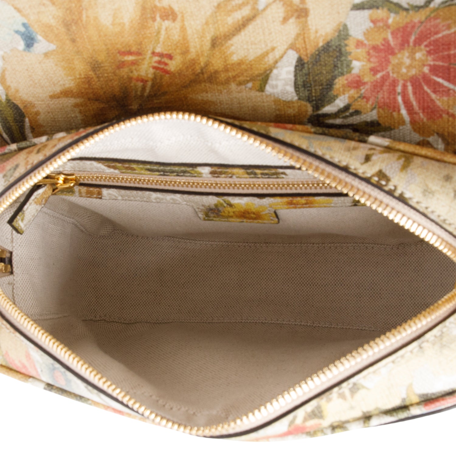 Gucci GG Supreme Water Flora Web Small Ophidia Flap Shoulder Bag w/ Box