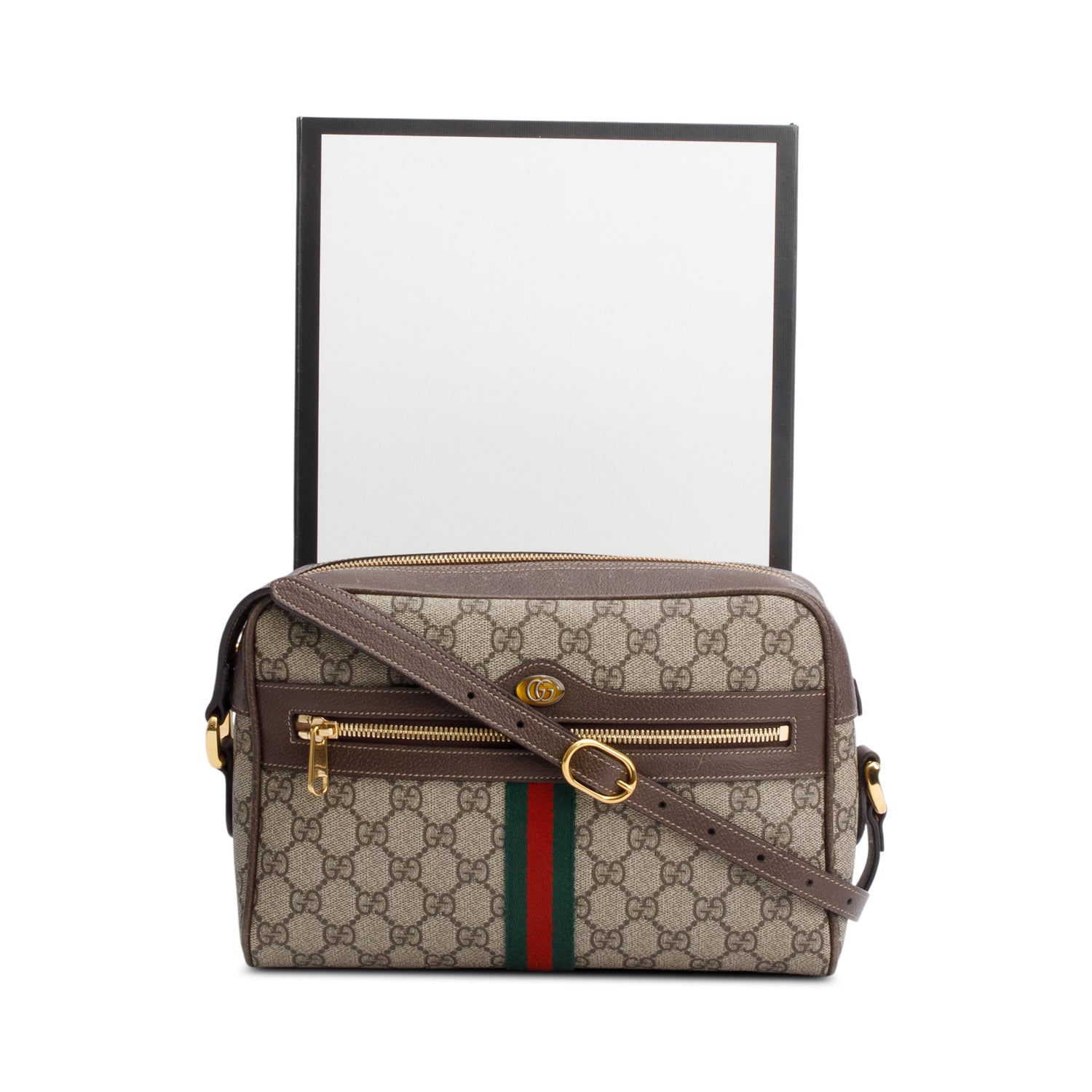 Gucci GG Supreme Small Ophidia Crossbody Bag w/ Box