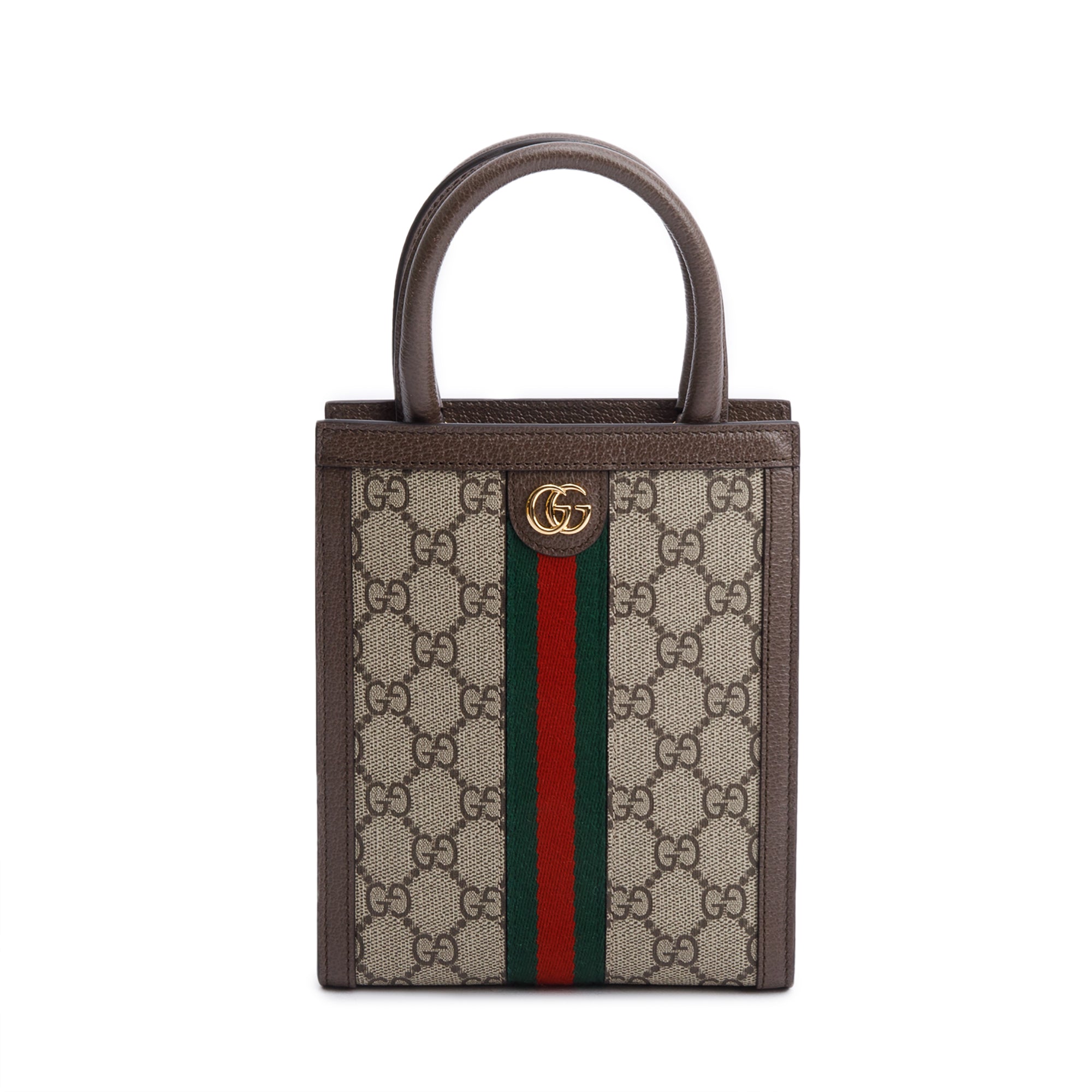 Gucci GG Supreme Web Ophidia GG Super MIni Tote w/ Strap & Box