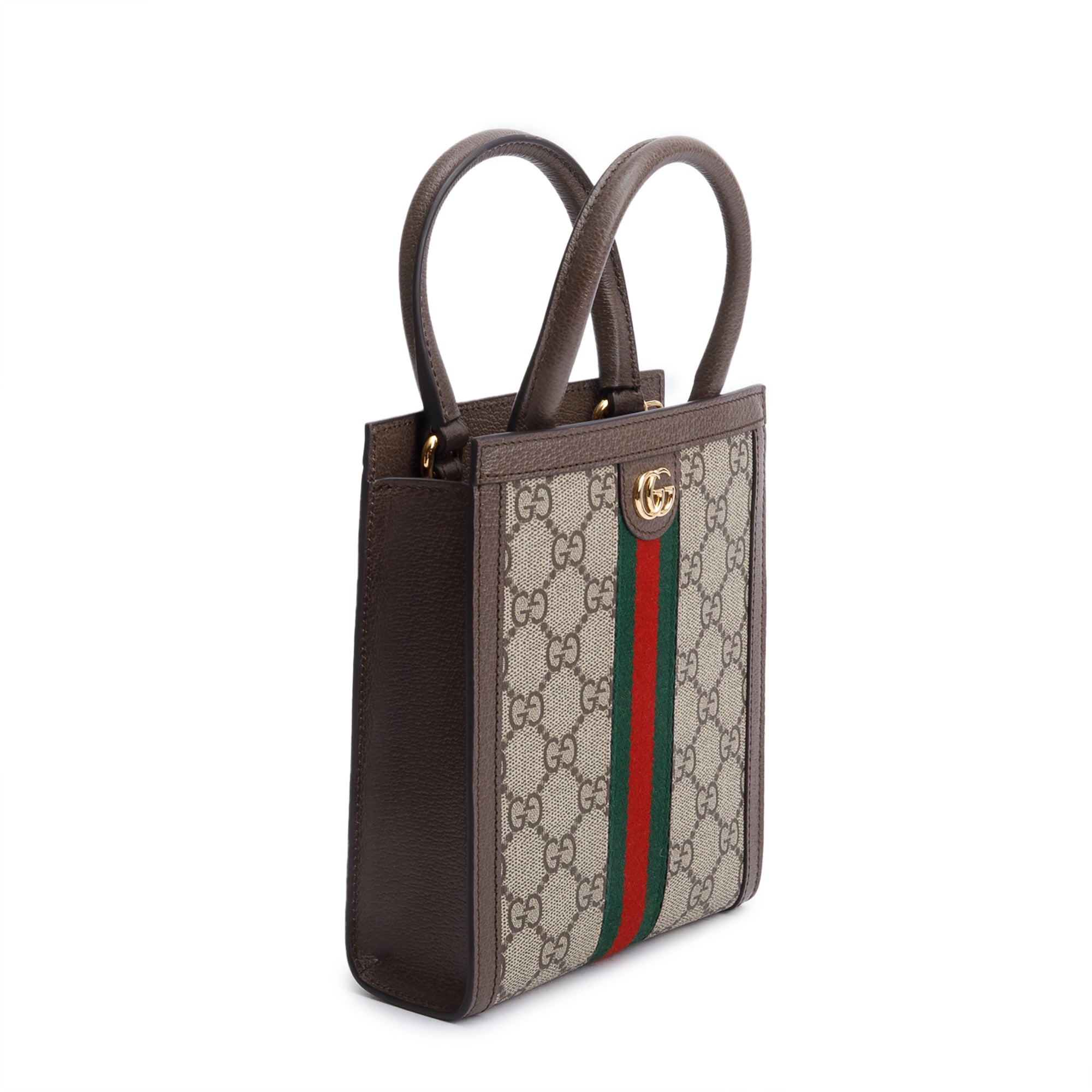 Gucci GG Supreme Web Ophidia GG Super MIni Tote w/ Strap & Box
