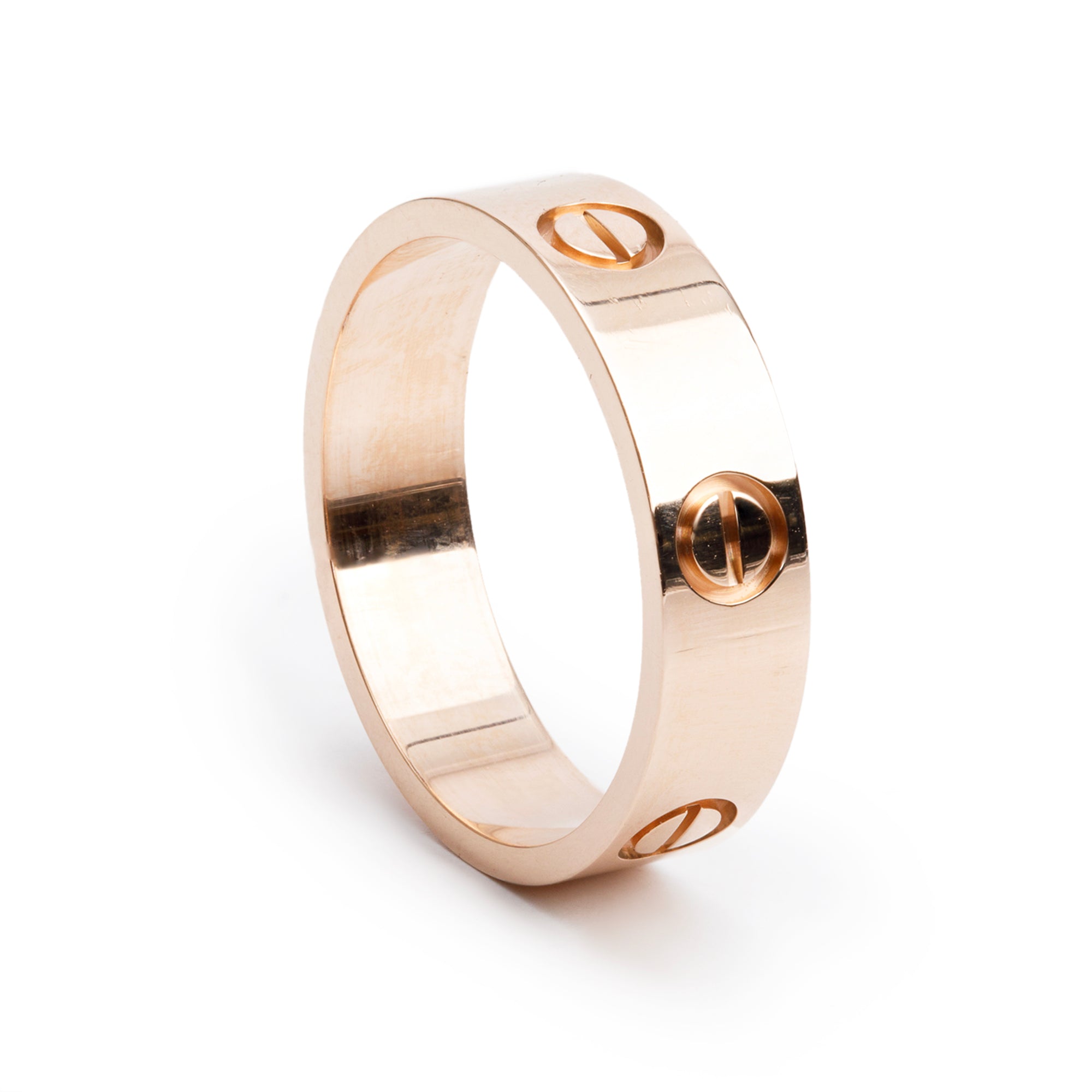 Cartier 2024 18k Rose Gold 5.5 MM Love Ring, Size 61 9.75 w/ Box, Receipt & Certificate