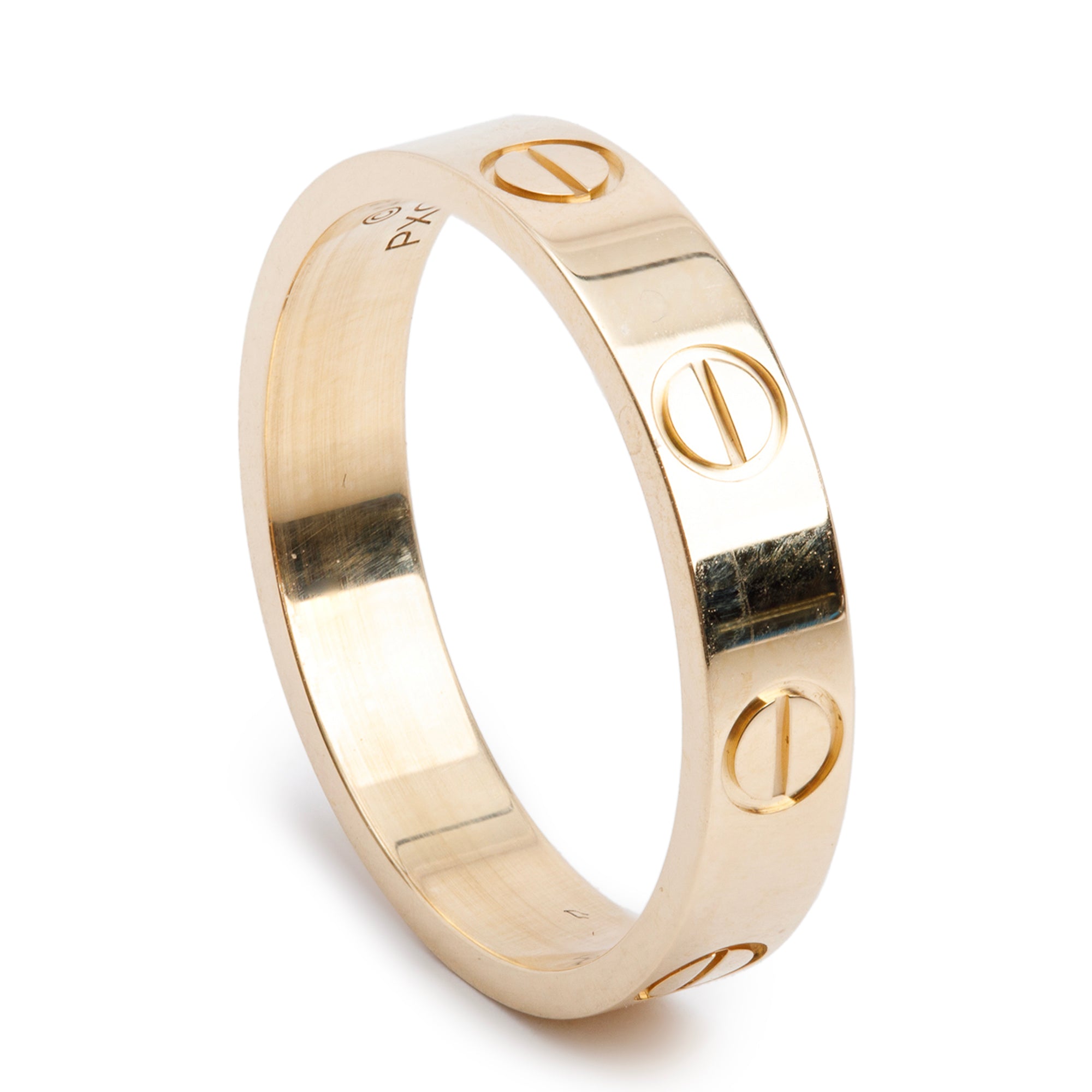 Cartier 2022 18k Yellow Gold 3.6 mm Love Wedding Band Ring, Size 50 5.25 w/ Box & Receipt