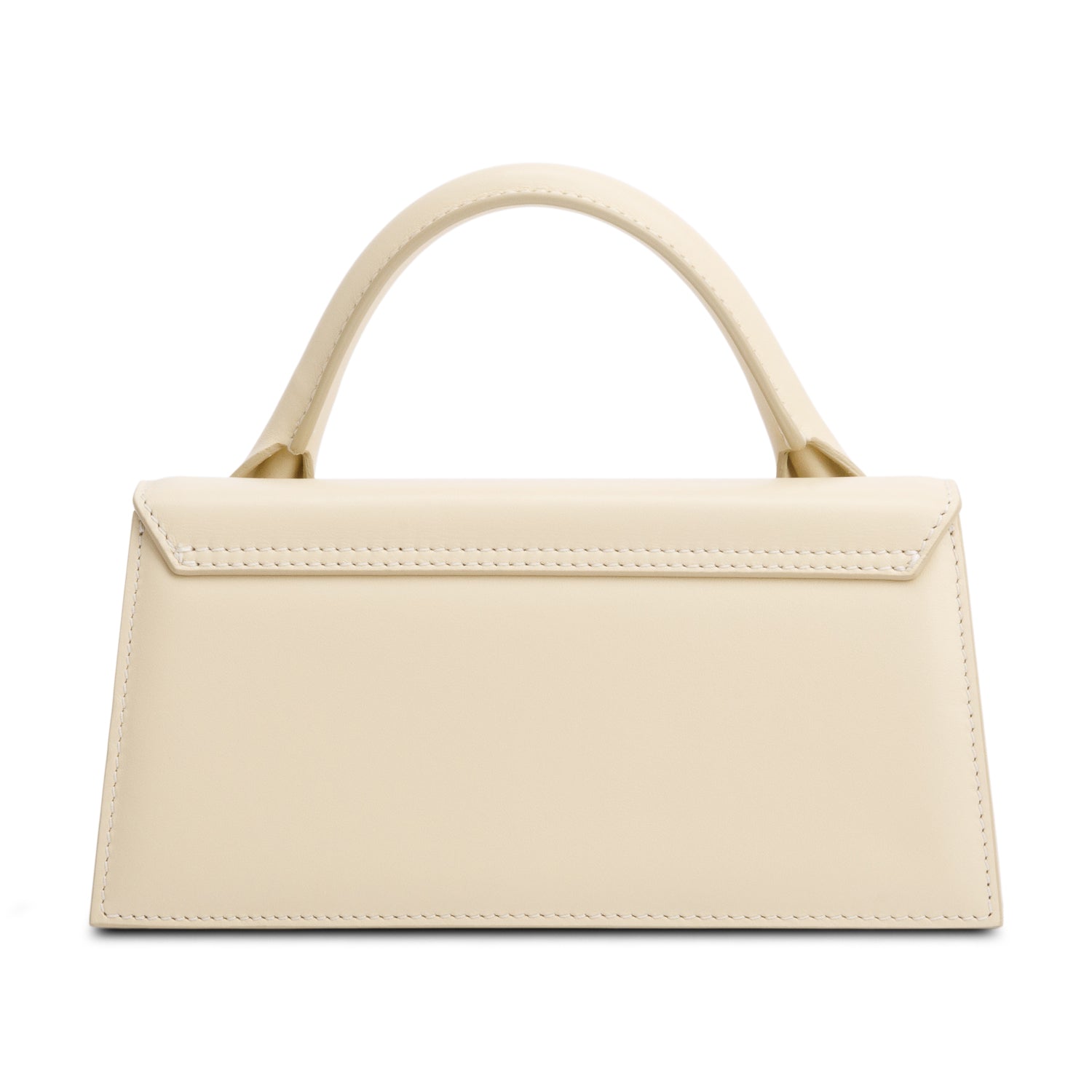 Jacquemus Creme Leather Le Chiquito Long Handle Bag w/ Strap