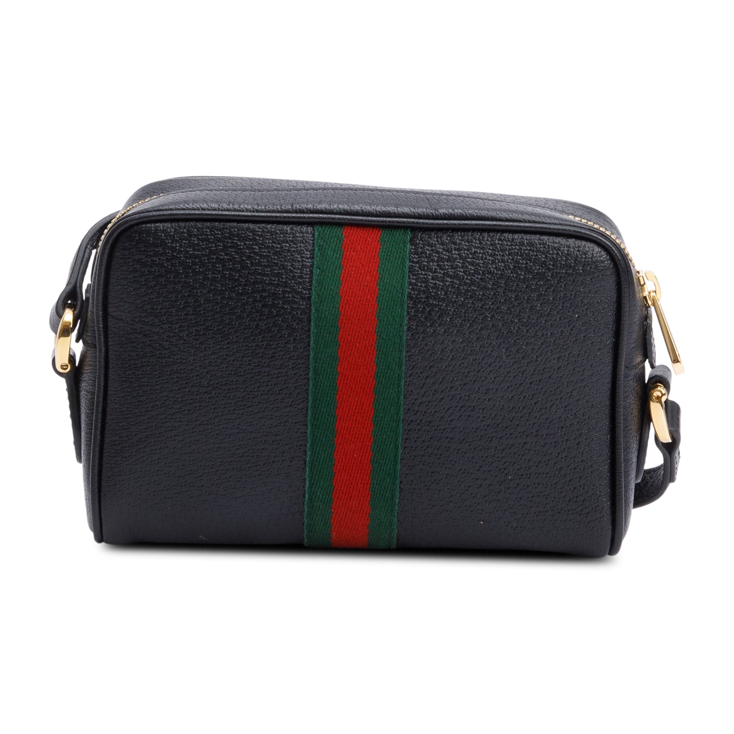 Gucci Black Calfskin Leather Mini Ophidia Crossbody Bag