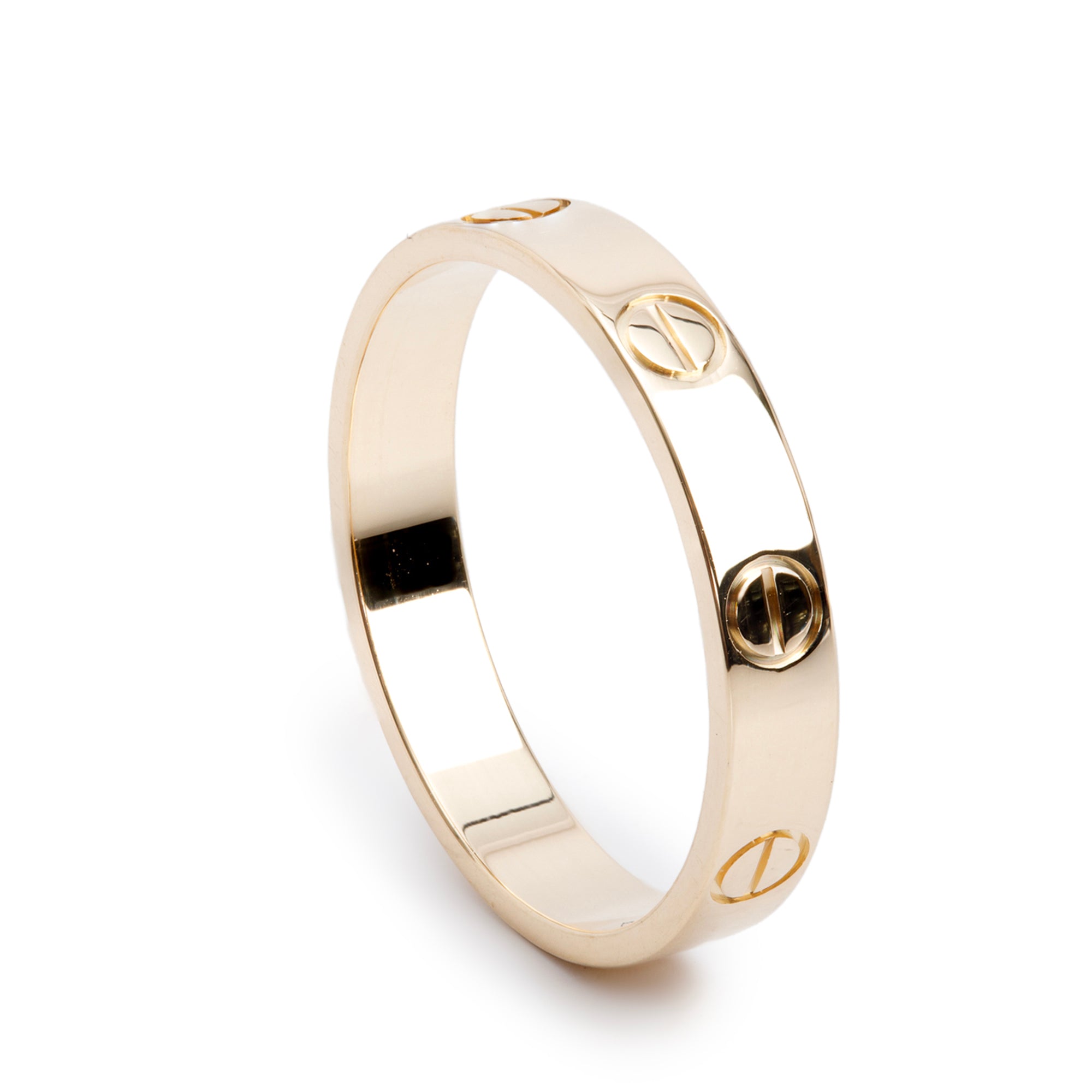 Cartier 2022 18k Yellow Gold 3.6 mm Love Wedding Band Ring, Size 56 7.75 w/ Box & Certificate