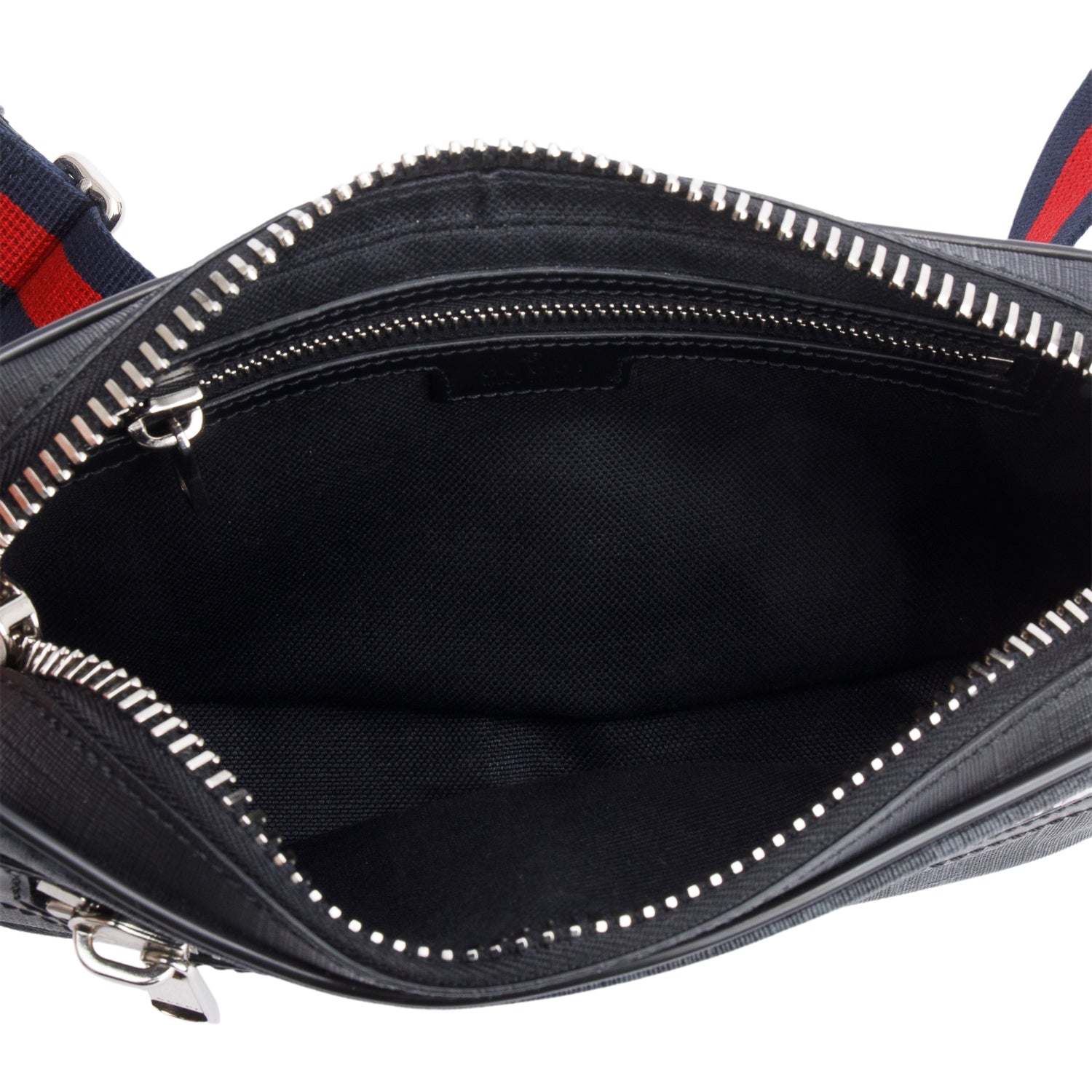 Gucci Black GG Supreme Belt Bag with Zip Pocket w/ Box