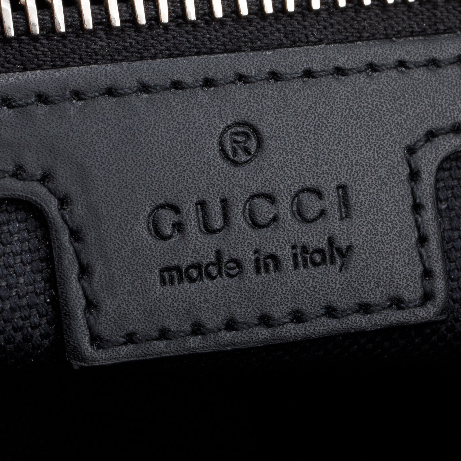 Gucci Black GG Supreme Belt Bag with Zip Pocket w/ Box