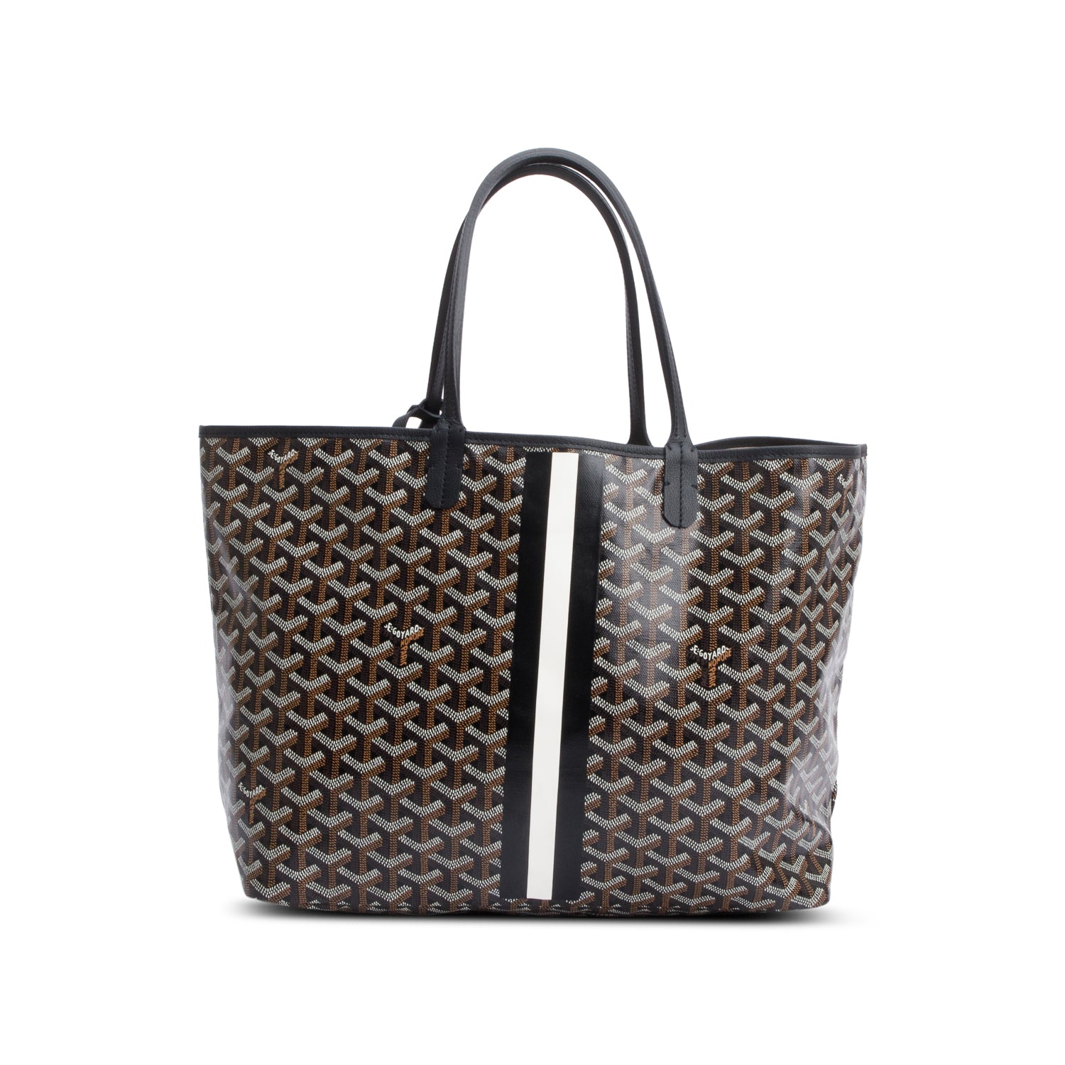 Goyard 2024 Black Monogram Canvas Saint Louis Tote PM w/ Pouch & Receipt