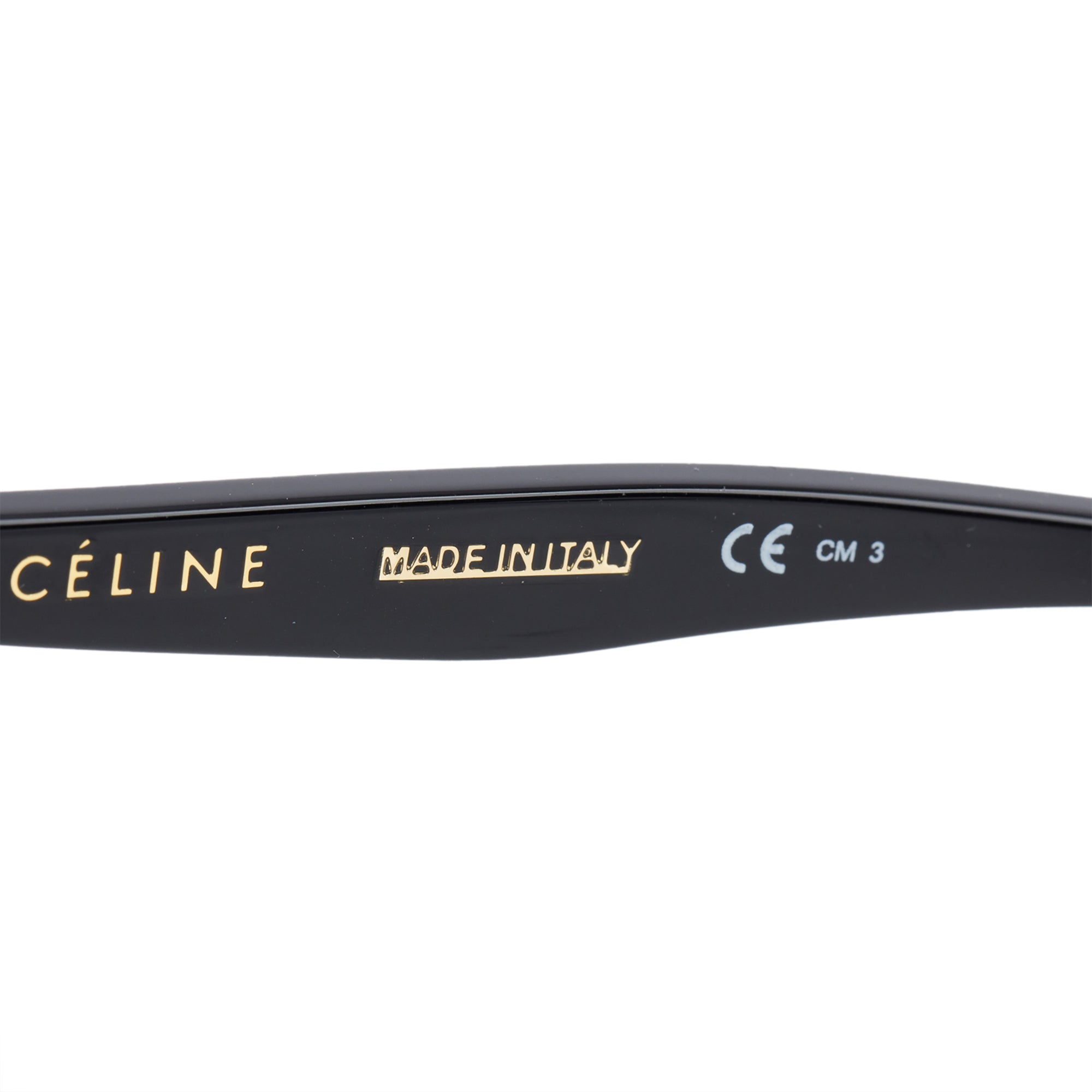 Celine CL41435/S Black Acetate Wayfarer Sunglasses w/ Case