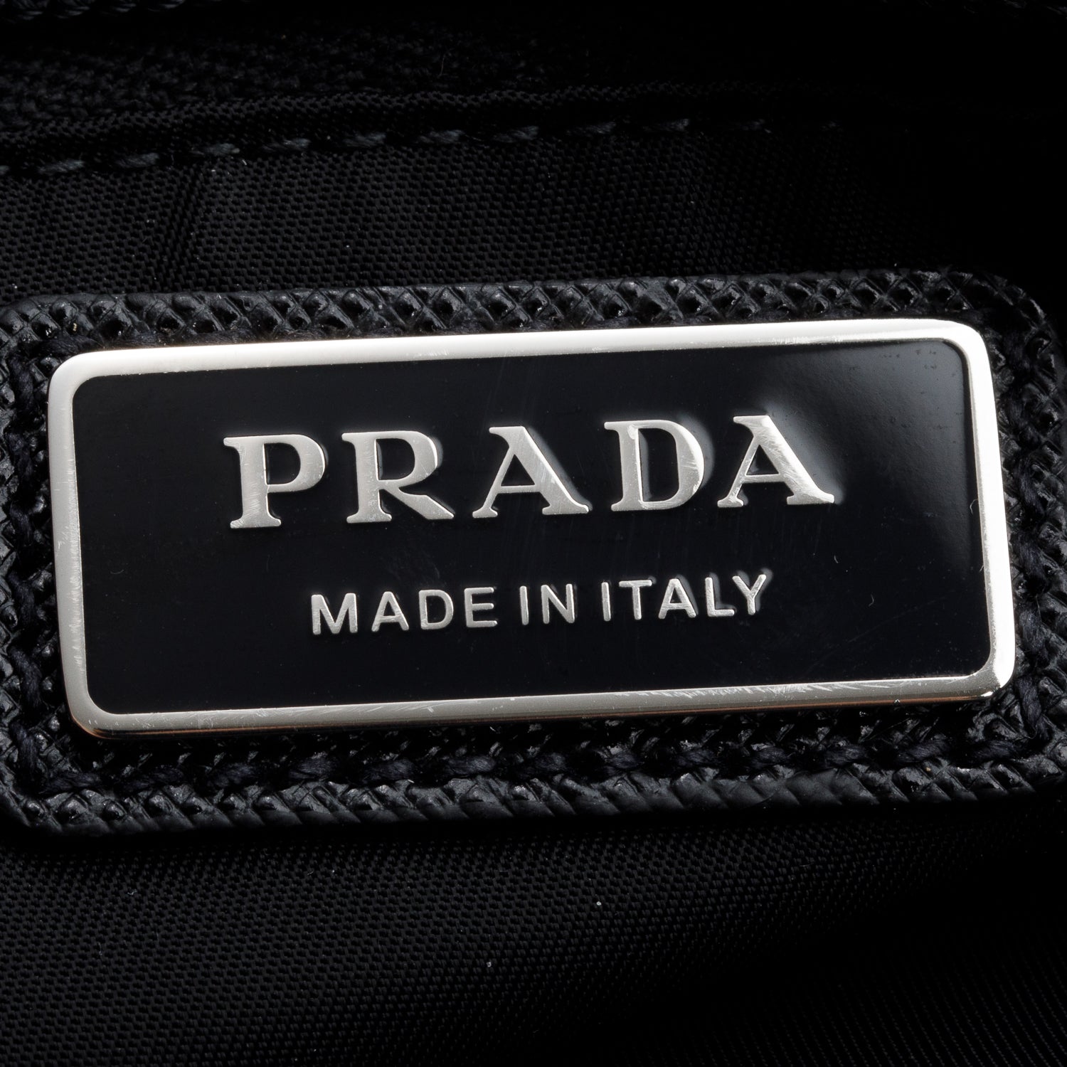 Prada Black Re-Nylon & Saffiano Leather Belt Bag