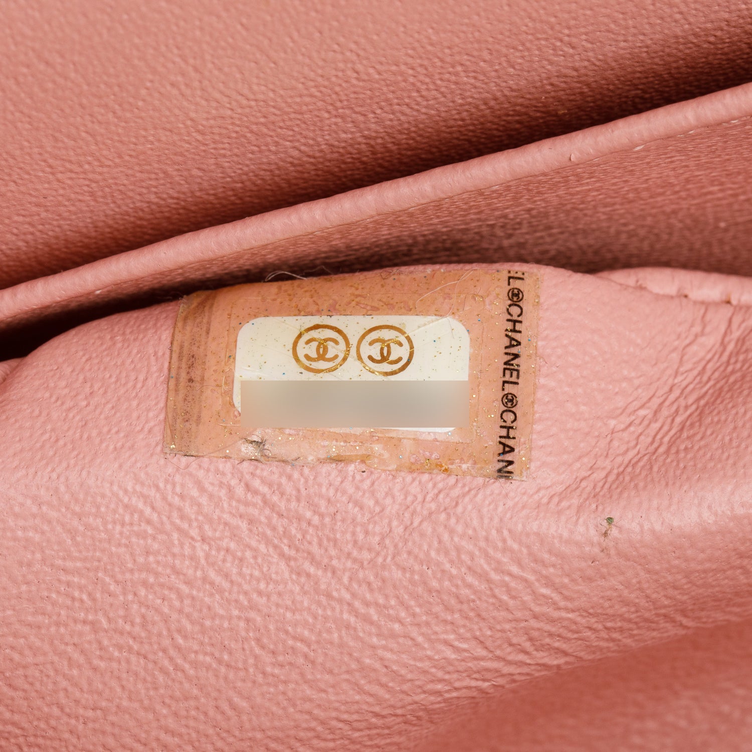 Chanel Peach Quilted Patent Leather Classic Medium Double Flap Bag w/ Box