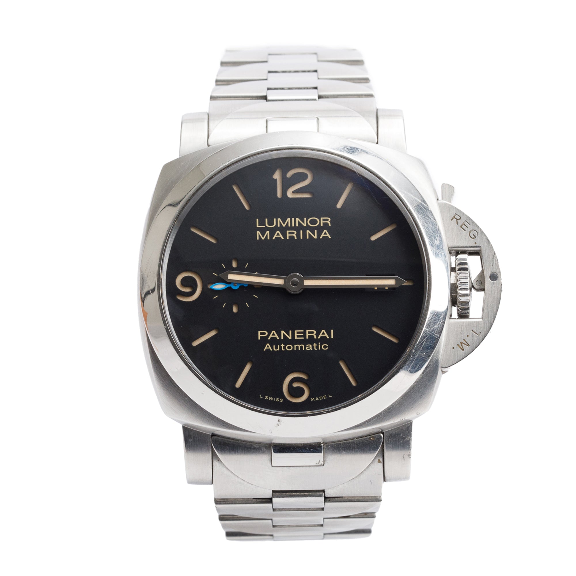 Panerai Stainless Steel Luminor Marina 1950 3 Days 44 MM Automatic Watch PAM00723 w/ Box & Papers
