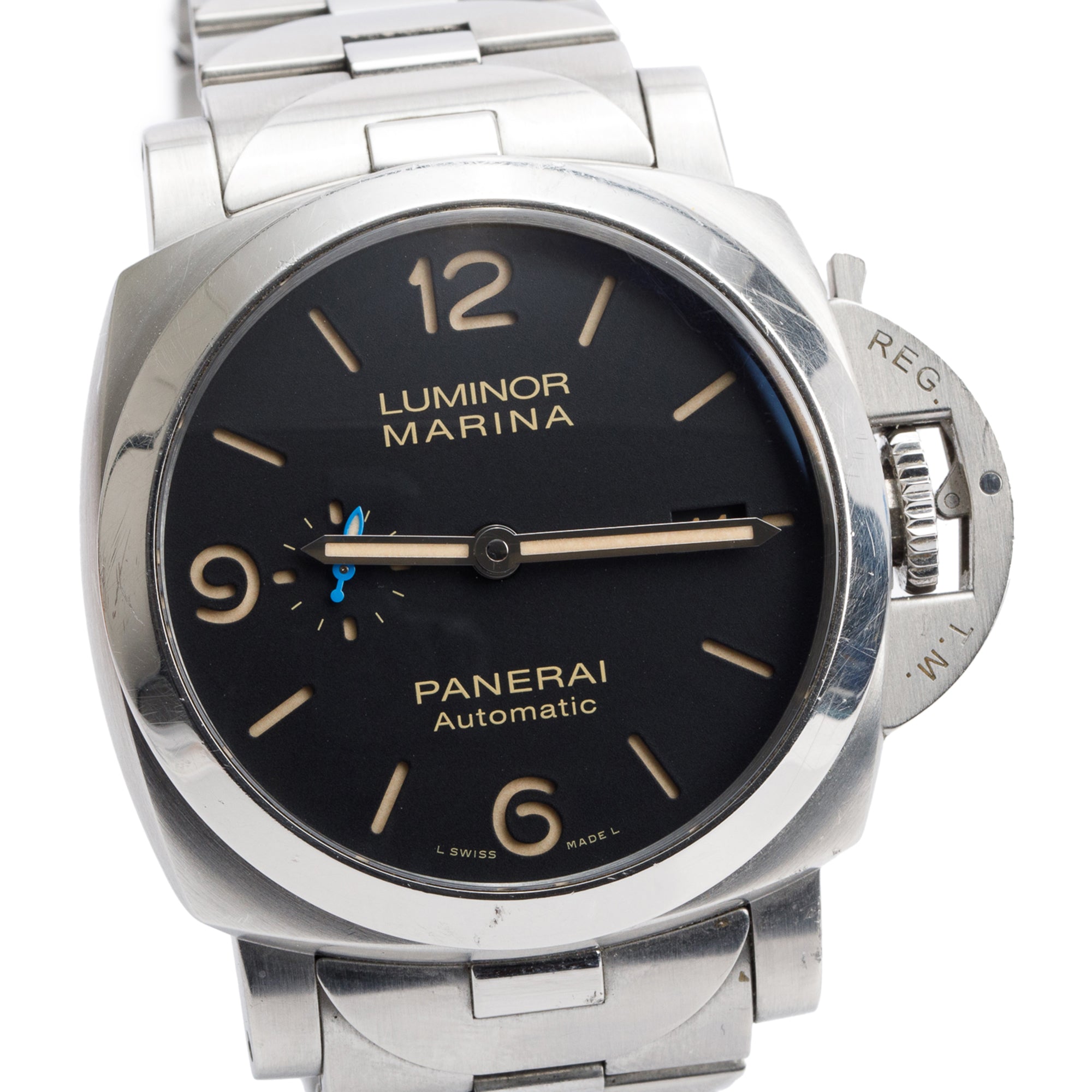 Panerai Stainless Steel Luminor Marina 1950 3 Days 44 MM Automatic Watch PAM00723 w/ Box & Papers
