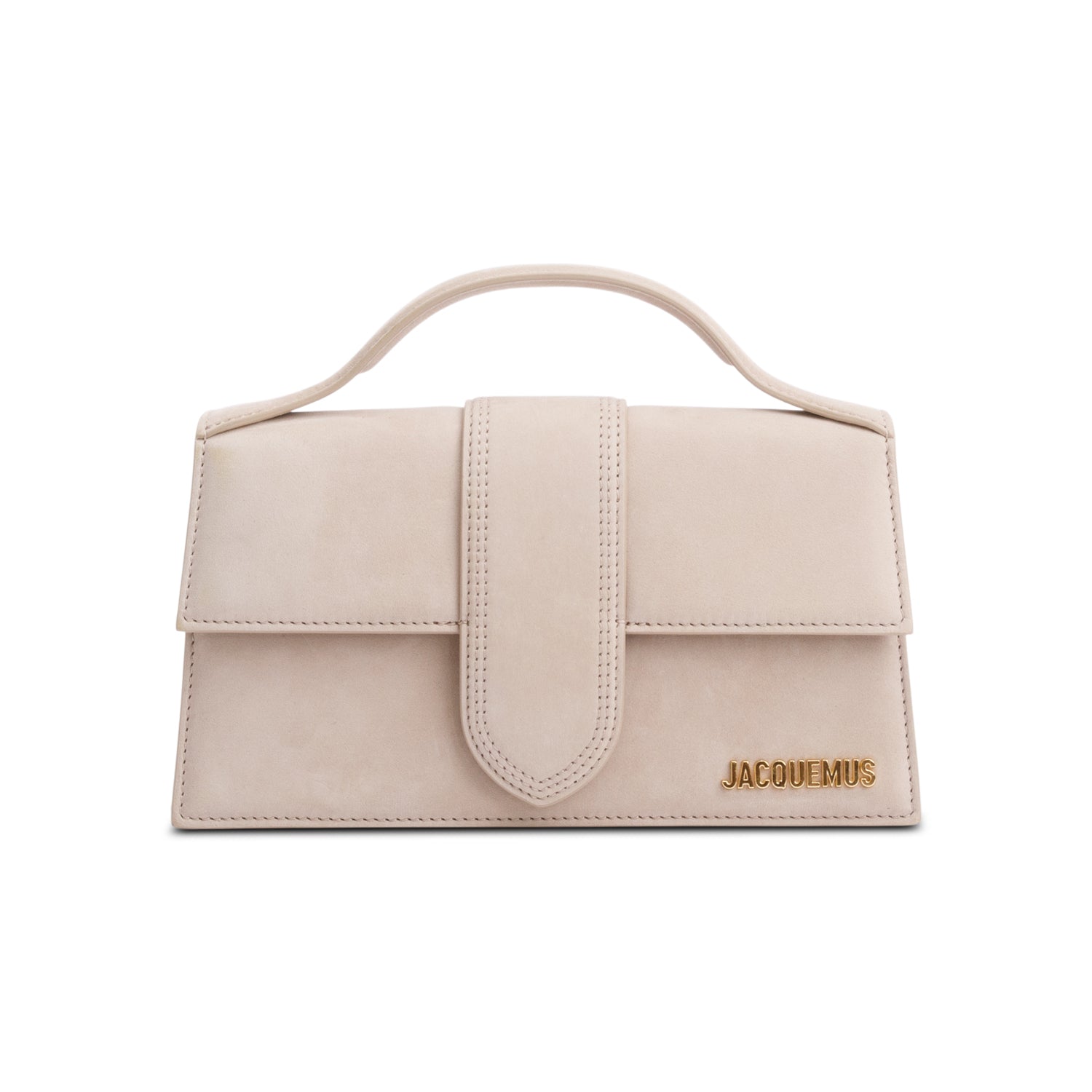 Jacquemus Beige Suede Le Grand Bambino Bag w/ Strap