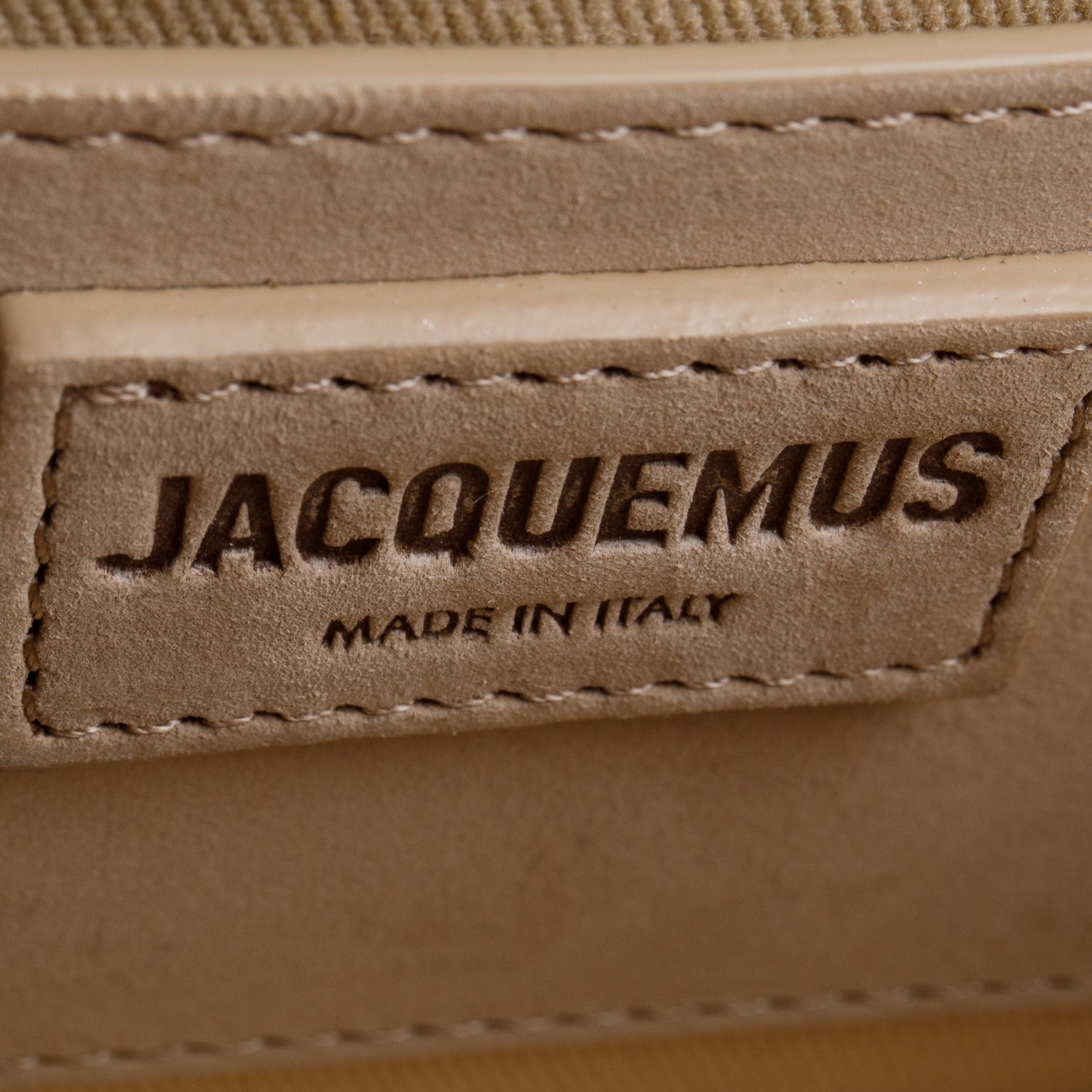 Jacquemus Beige Suede Le Grand Bambino Bag w/ Strap