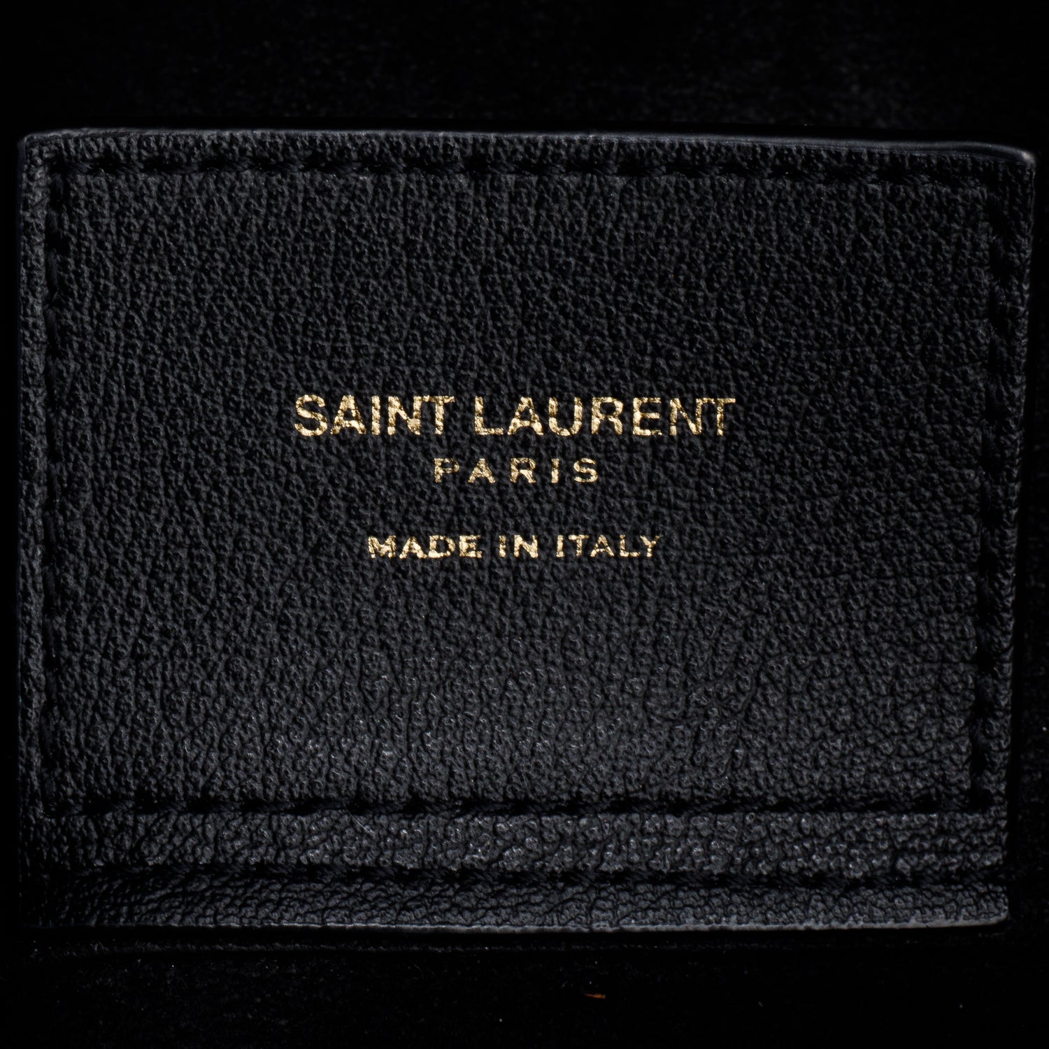 Saint Laurent Black Leather Large E/W Shopping Tote w/ Pouch