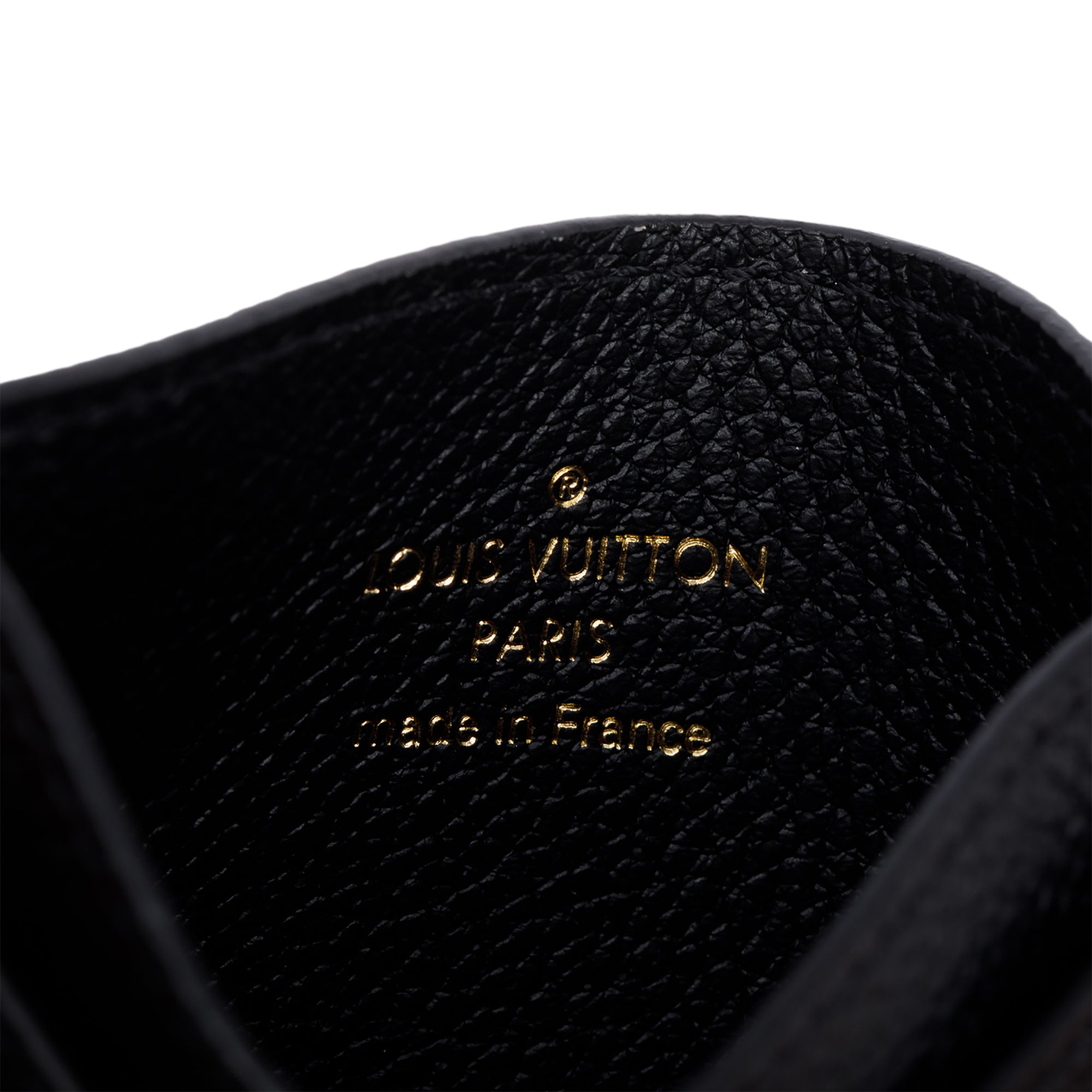 Louis Vuitton Black Monogram Empreinte LV Charms Card Holder