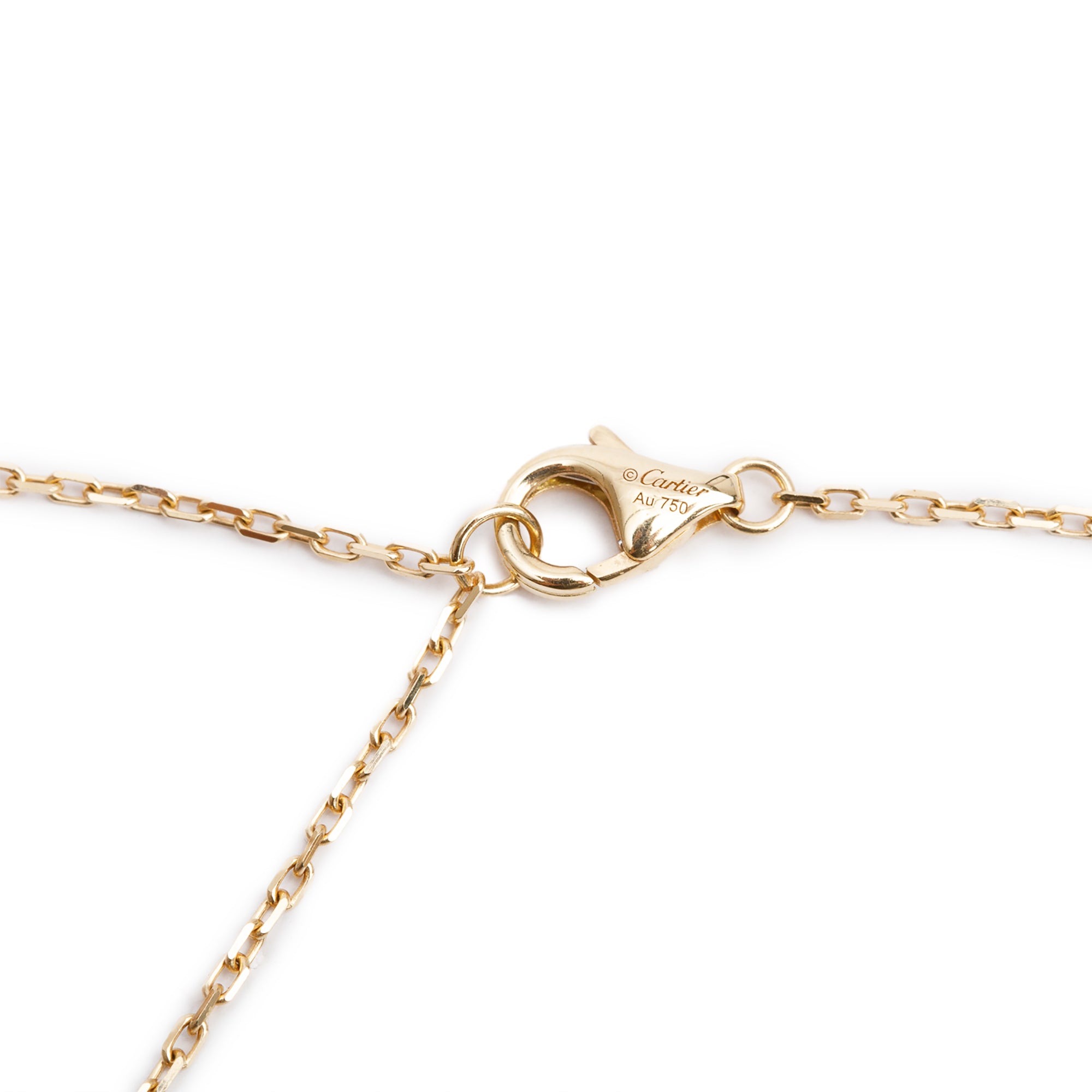 Cartier 2024 18k Yellow Gold Diamond Juste Un Clou Pendant Necklace w/ Box, Receipt & Certificate