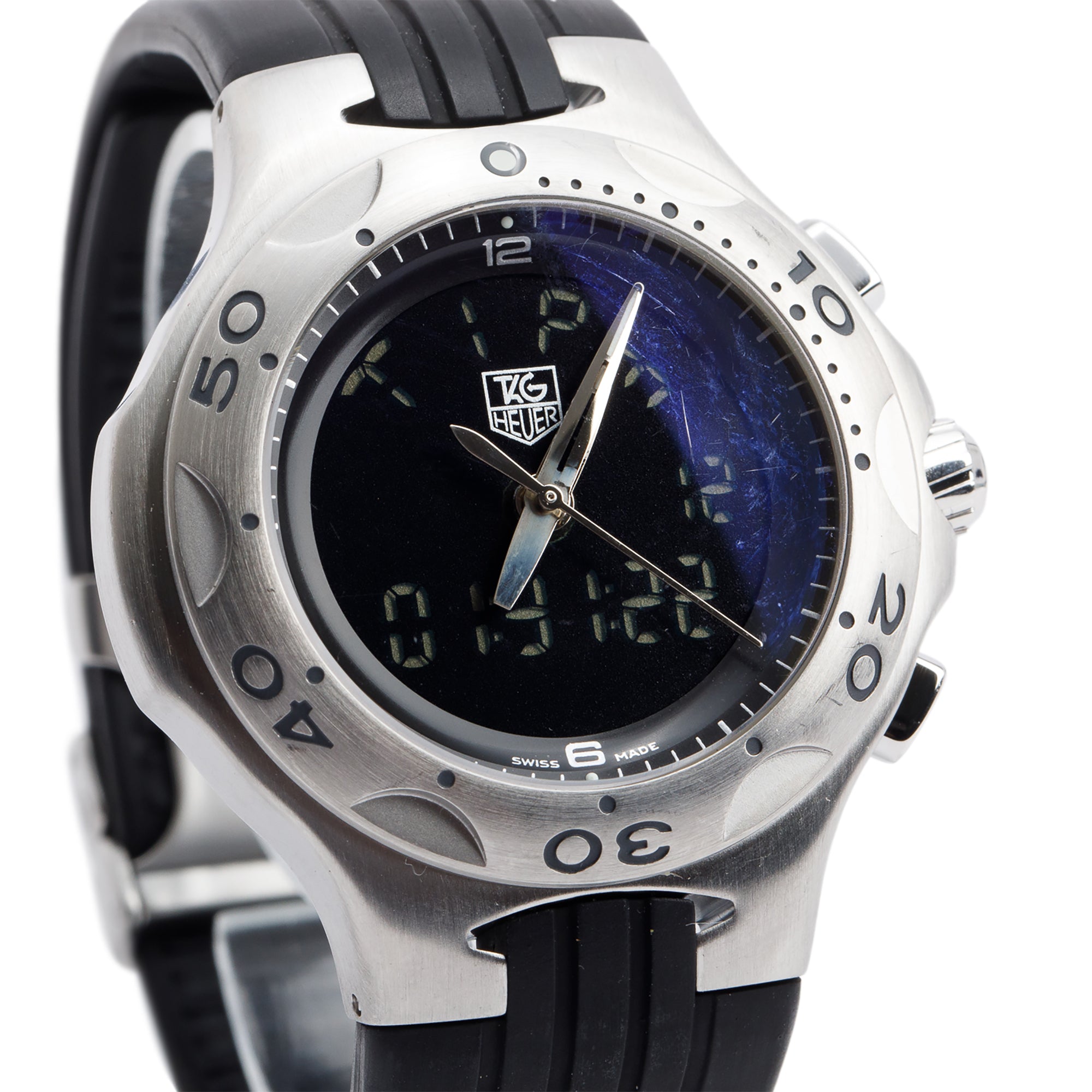 Tag Heuer Stainless Steel Kirium Formula 1 40 MM Chronograph Digital Quartz Watch CL111A-0