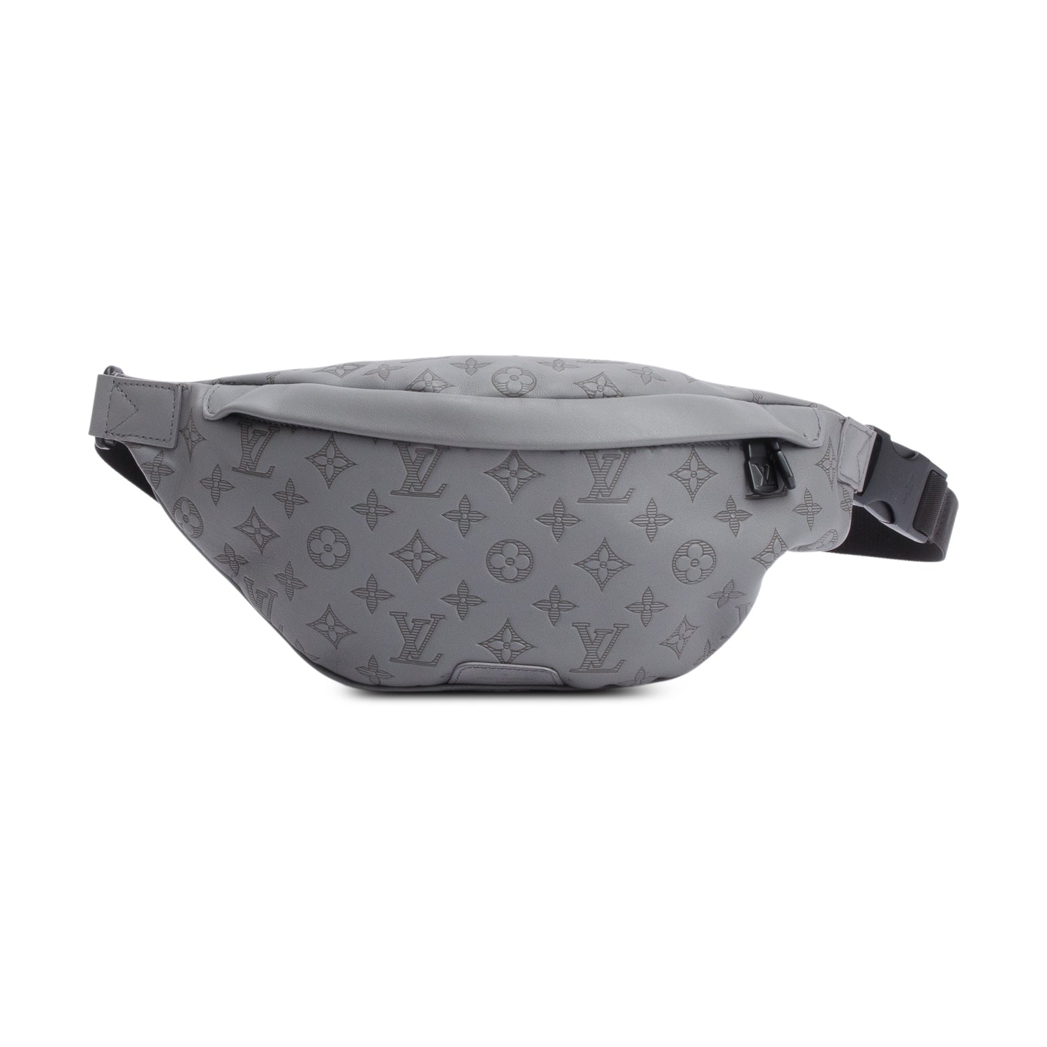 Louis Vuitton Grey Monogram Shadow Calfskin Leather Discovery Bumbag PM