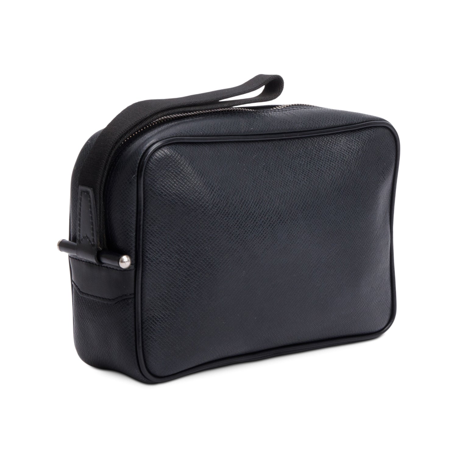 Louis Vuitton Black Taiga Leather Kaluga Wristlet Pouch