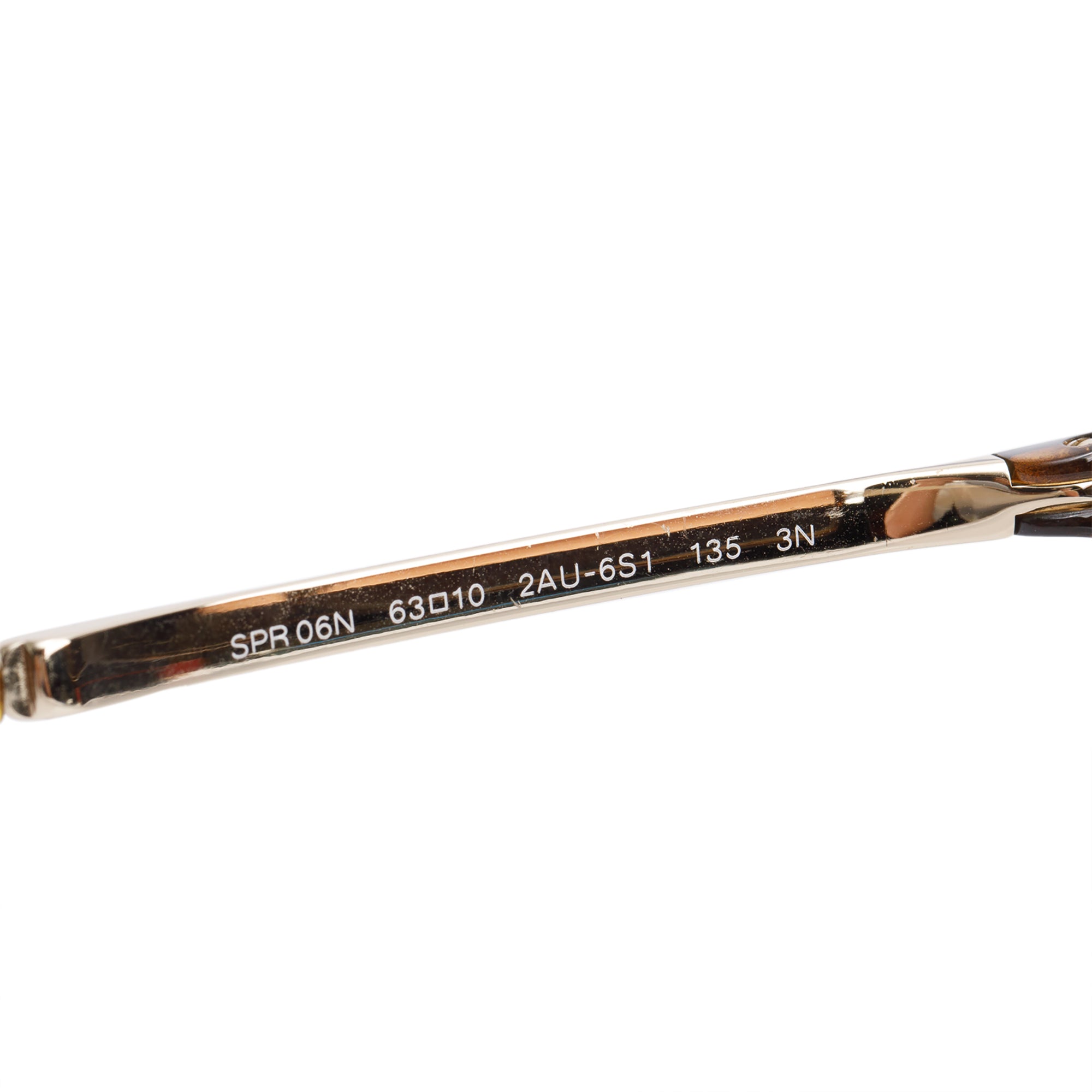 Prada SPR 06N Brown Acetate Arm Aviator Sunglasses w/ Case