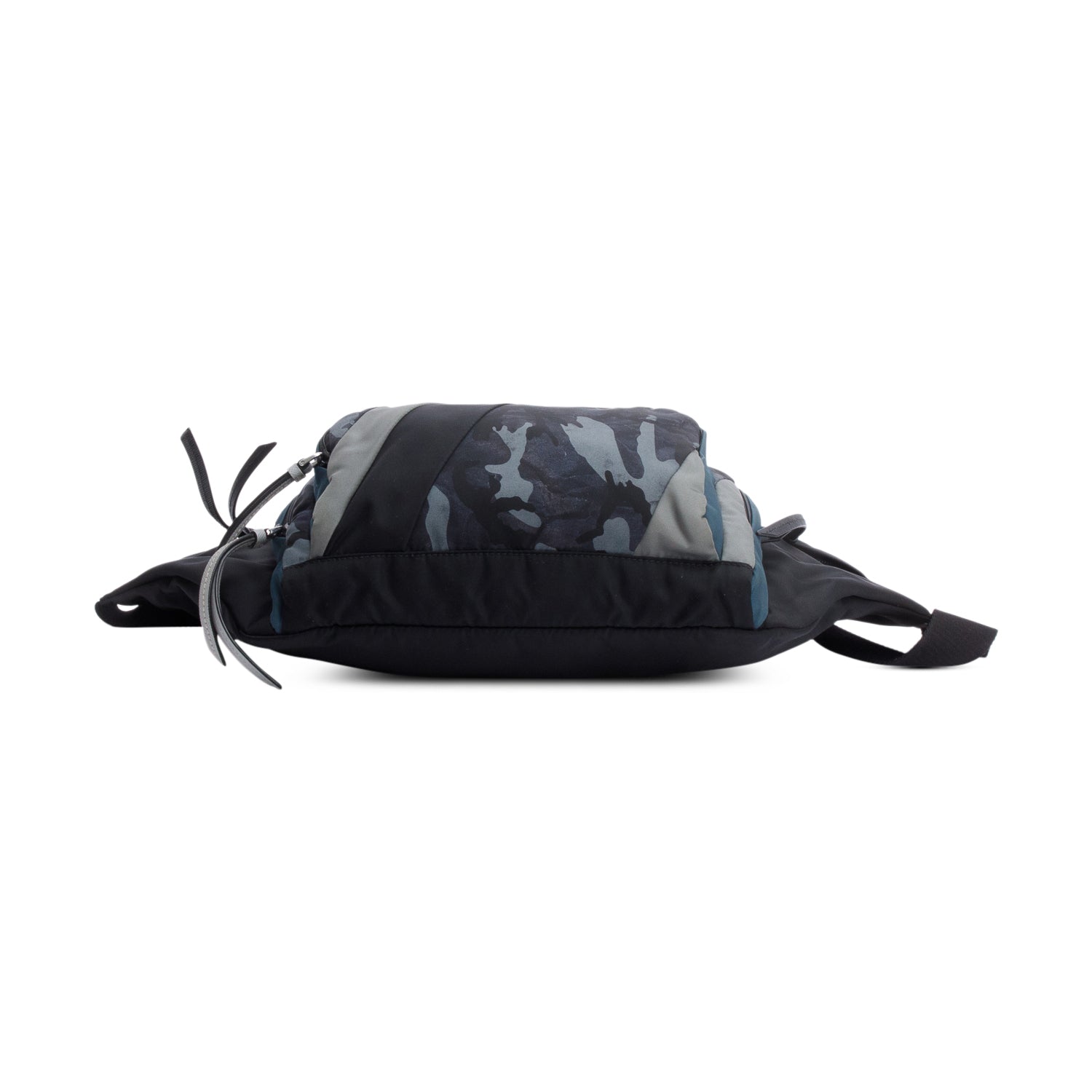 Prada Black/Blue/Grey Camouflage Tessuto Nylon Belt Bag