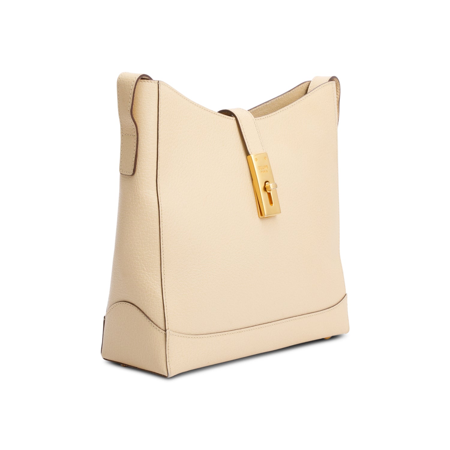 Celine Beige Grained Leather Camille 16 Small Shoulder Bag