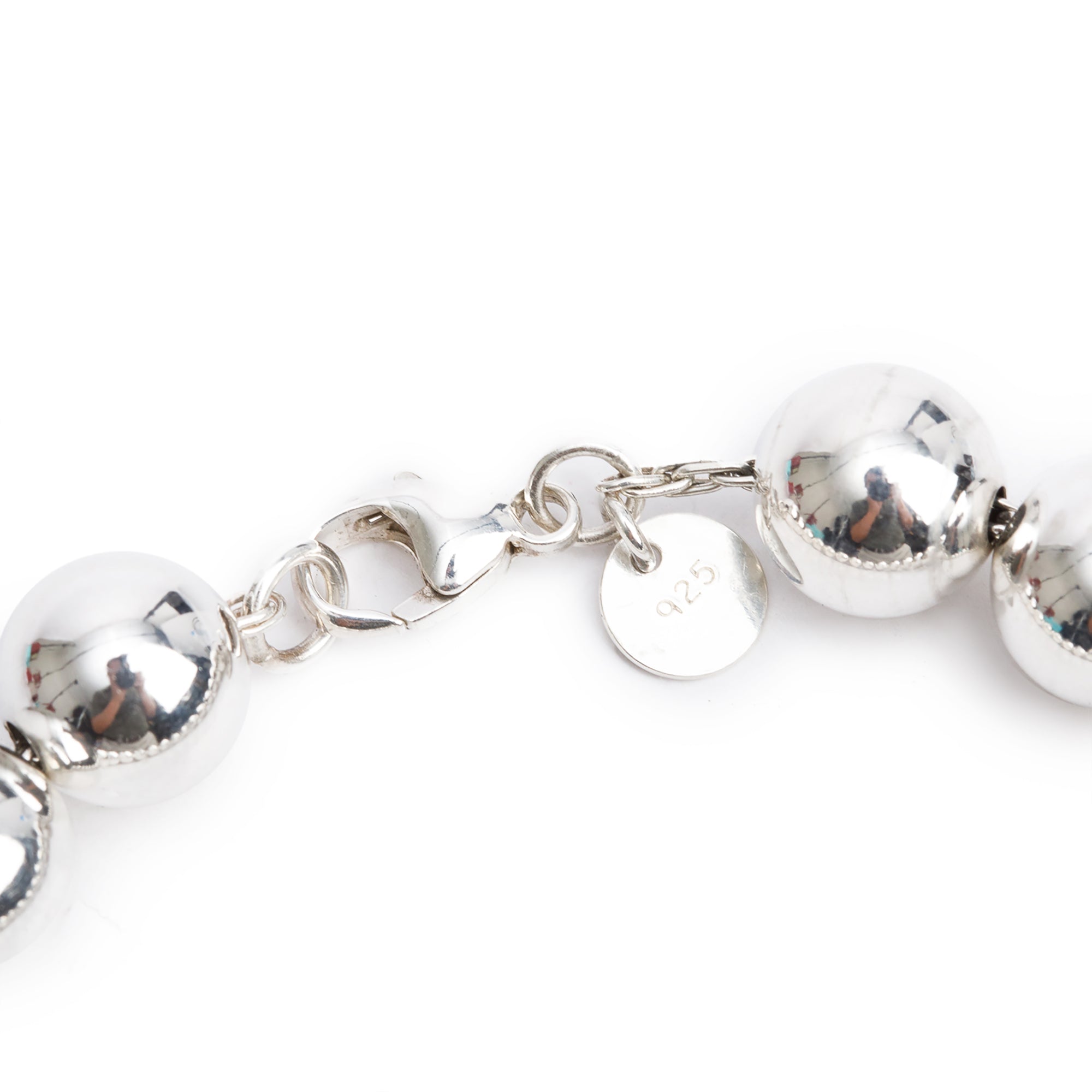 Tiffany & Co. Sterling Silver 10 MM HardWear Ball Bracelet