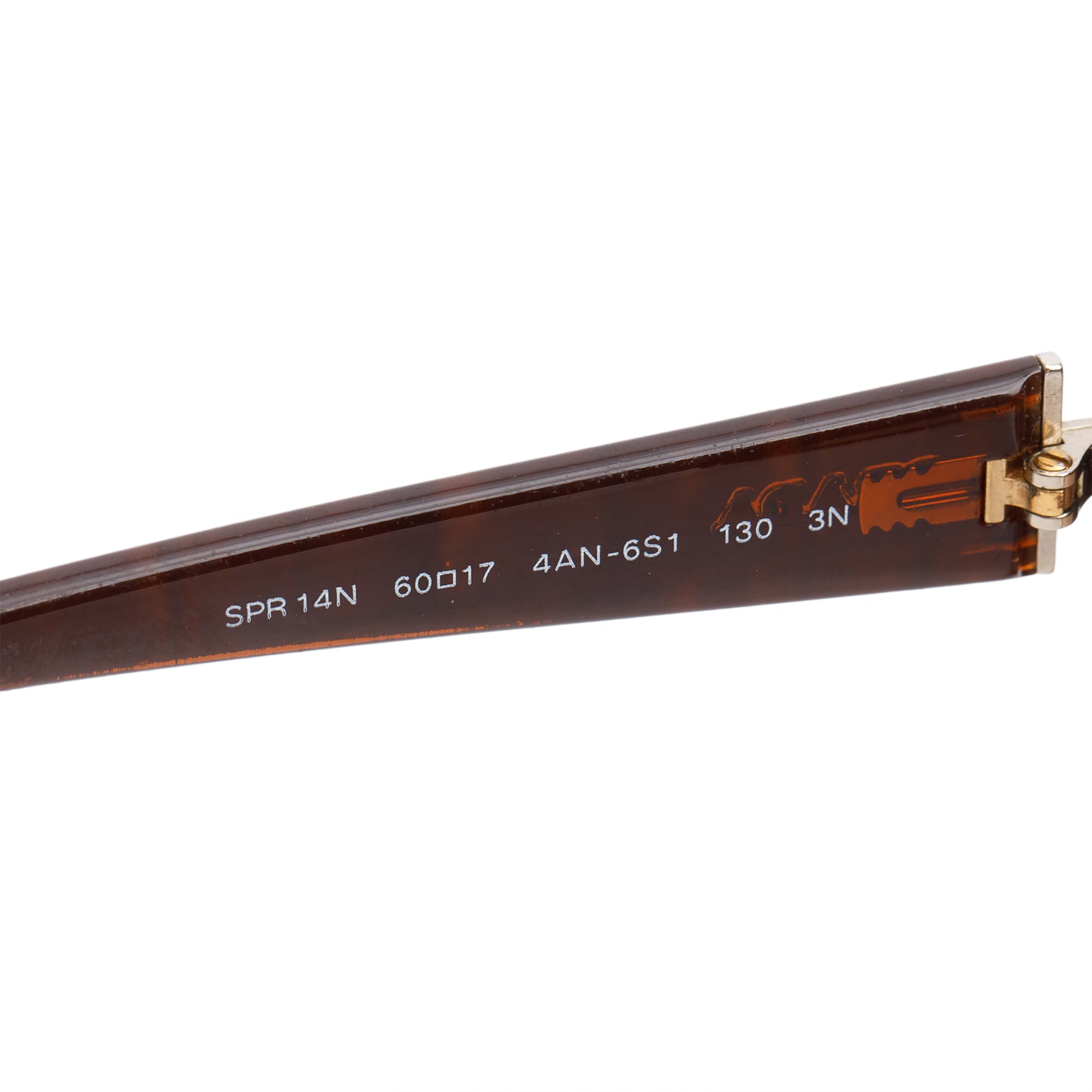 Prada SPR1 4N Brown Acetate Oversized Square Sunglasses