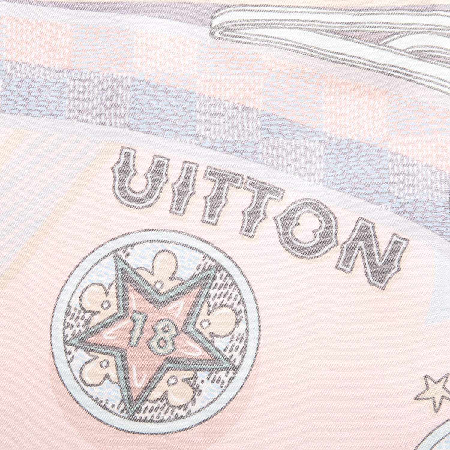 Louis Vuitton Pink Multicolor Pinball Silk Scarf