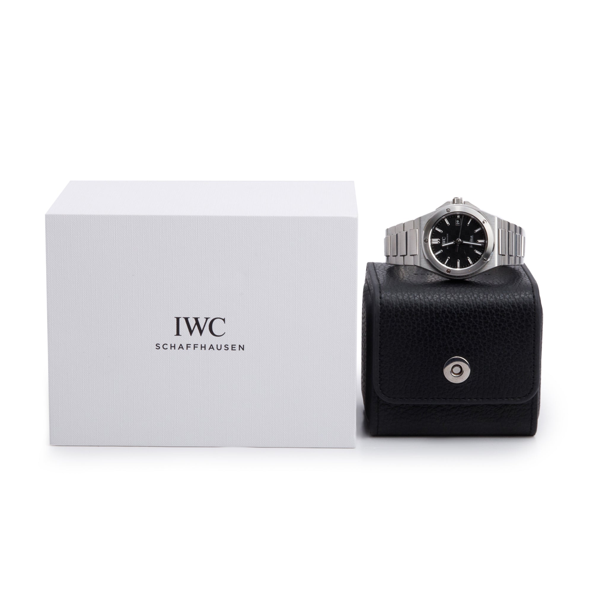 IWC Stainless Steel Ingenieur 40 MM Automatic Watch Black Dial 3289 w/ Box