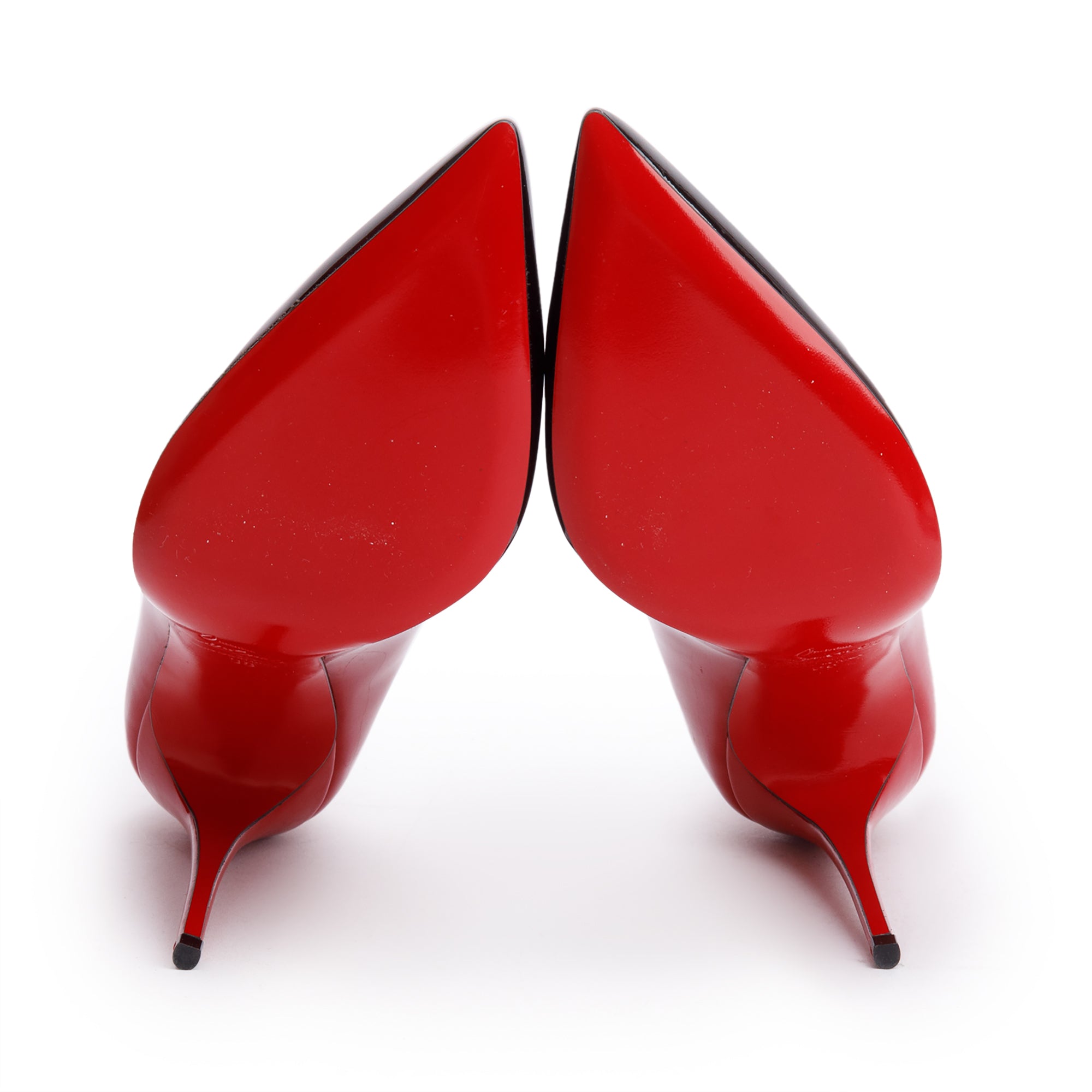 Christian Louboutin 2022 Red Ombre Patent Leather Hot Chick 100 Pumps, Size 38 w/ Box & Receipt