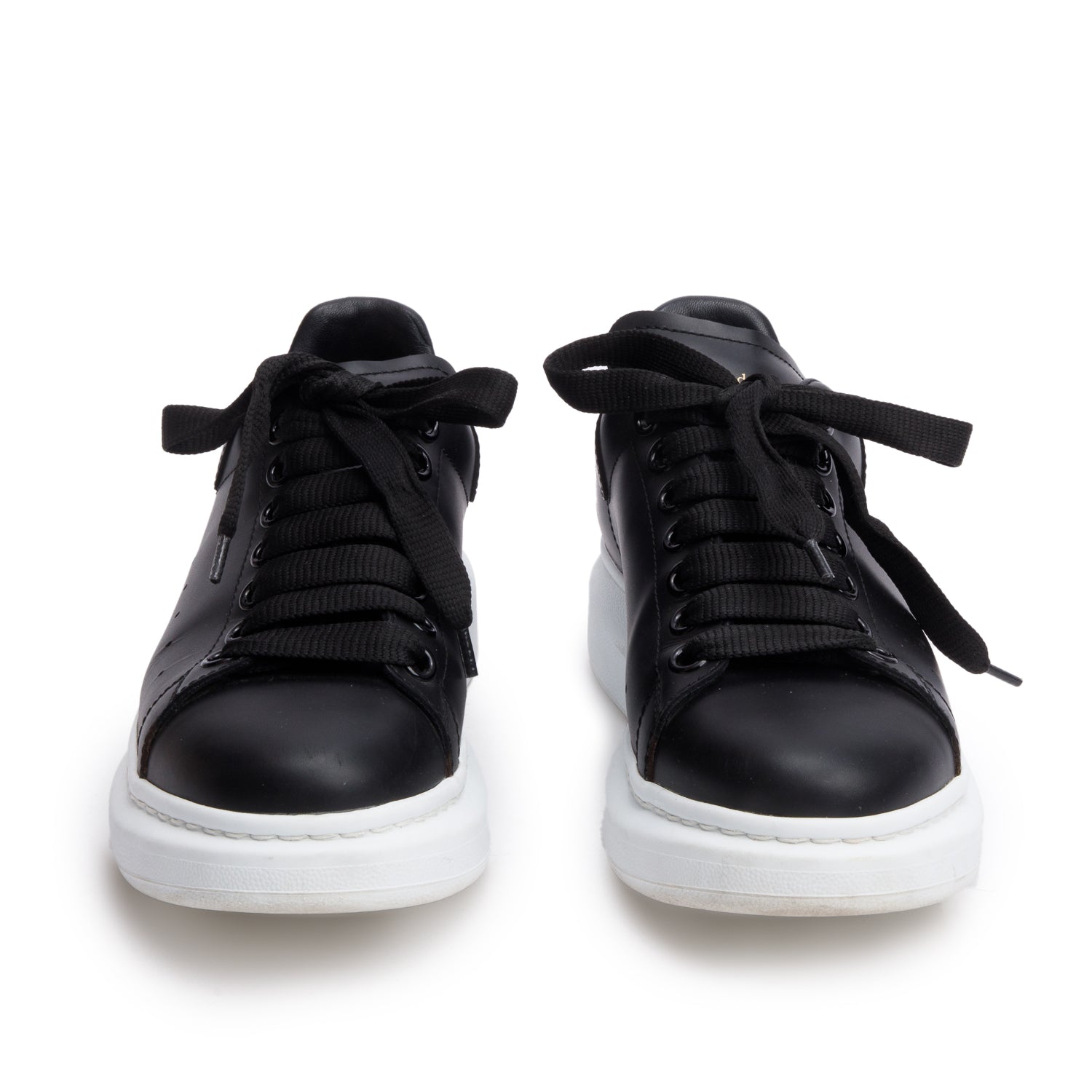 Alexander McQueen Black Oversized Sneakers, Size 38 w/ Box