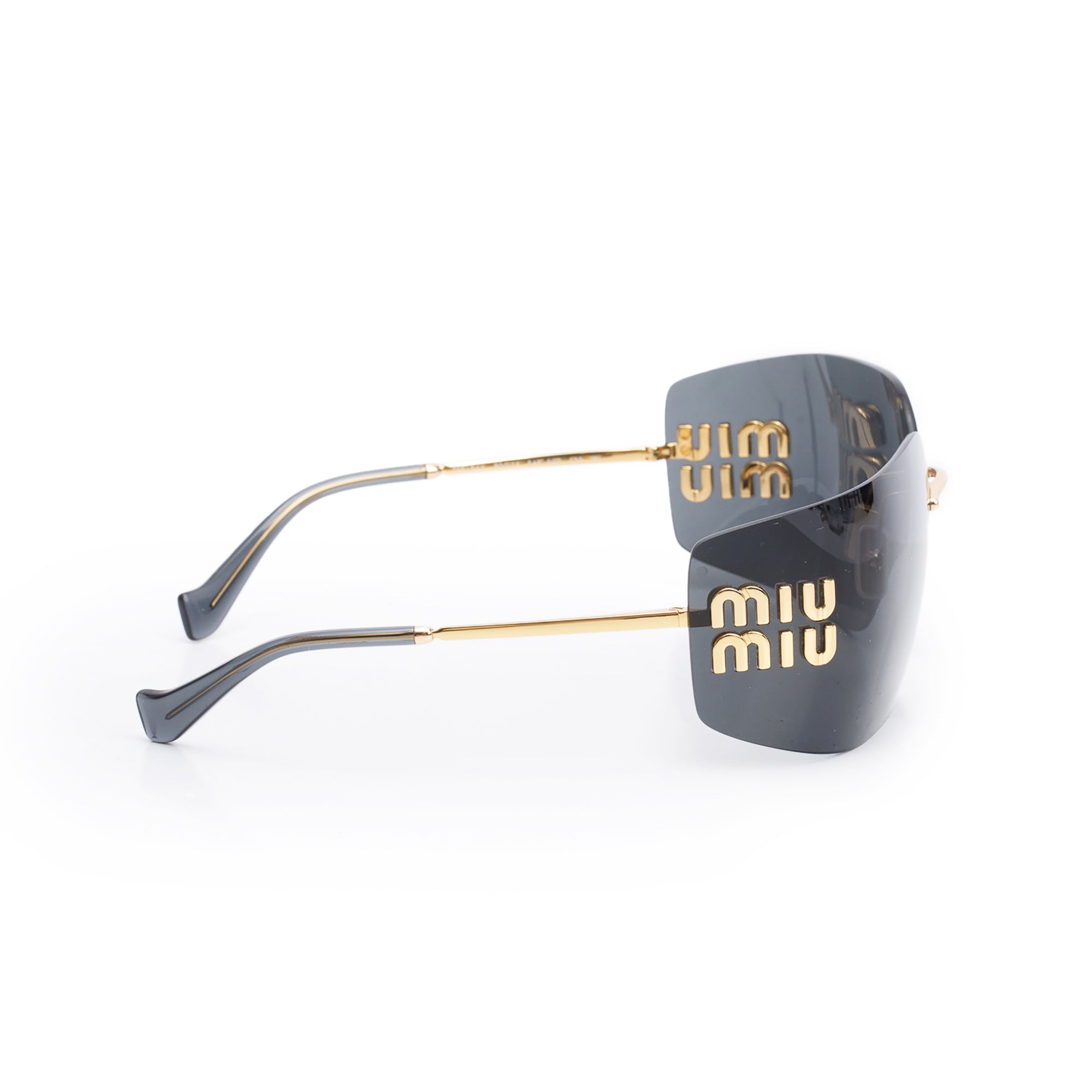 Miu Miu SMU 54Y Rimless Runway Sunglasses w/ Pouch