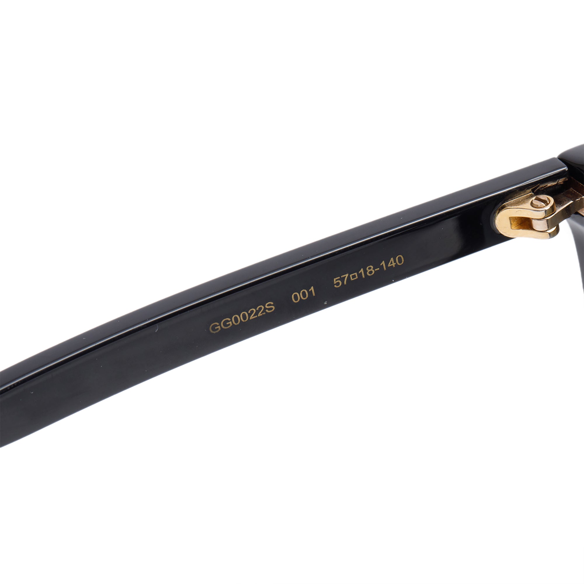 Gucci GG0022S Black Acetate Square Sunglasses w/ Case